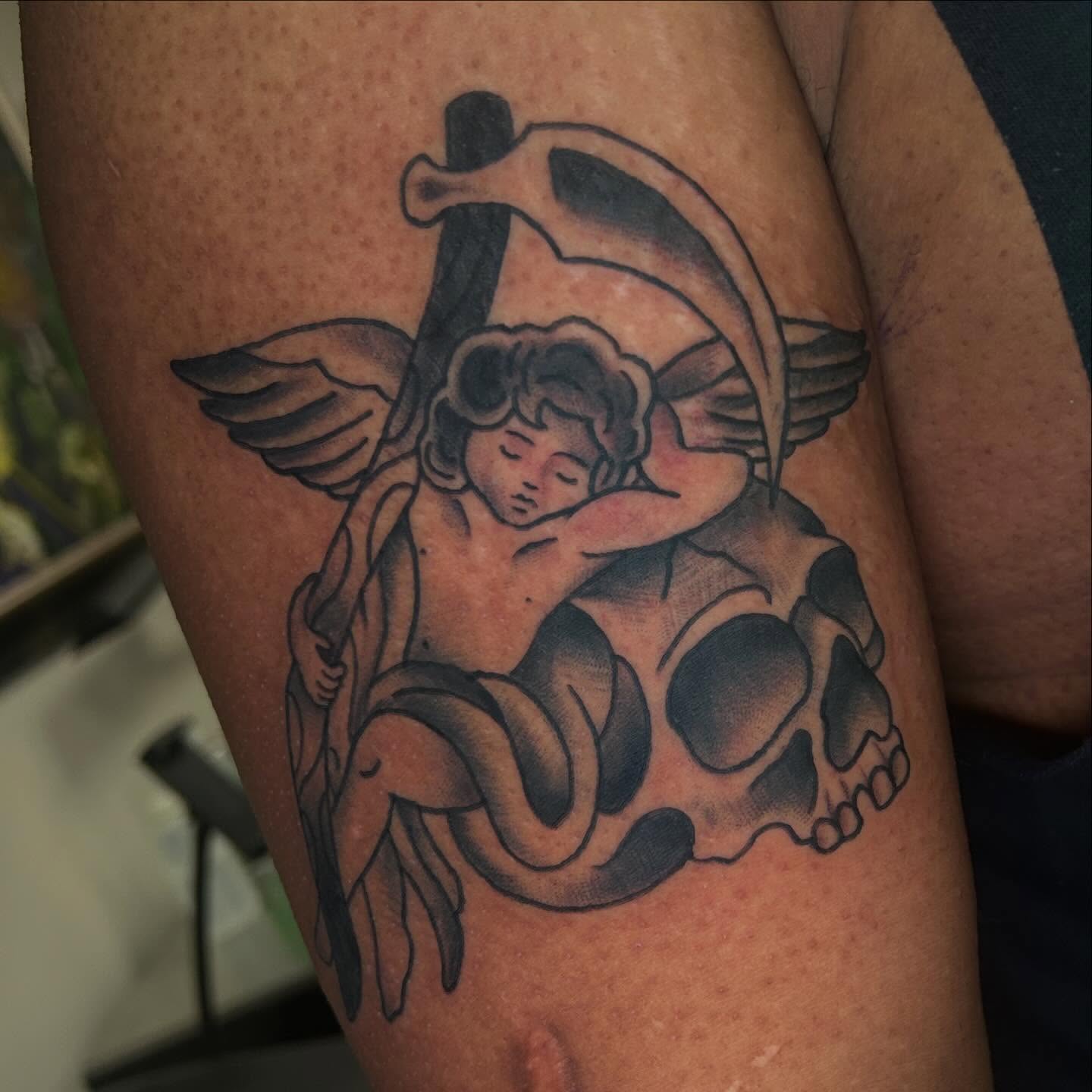Tattoo by @mya.tattoos β black_and_grey
