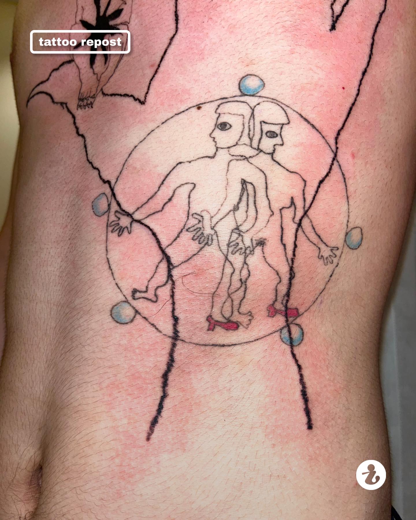 Tattoo by @allmyfeelingwerefake — geometric, minimalist