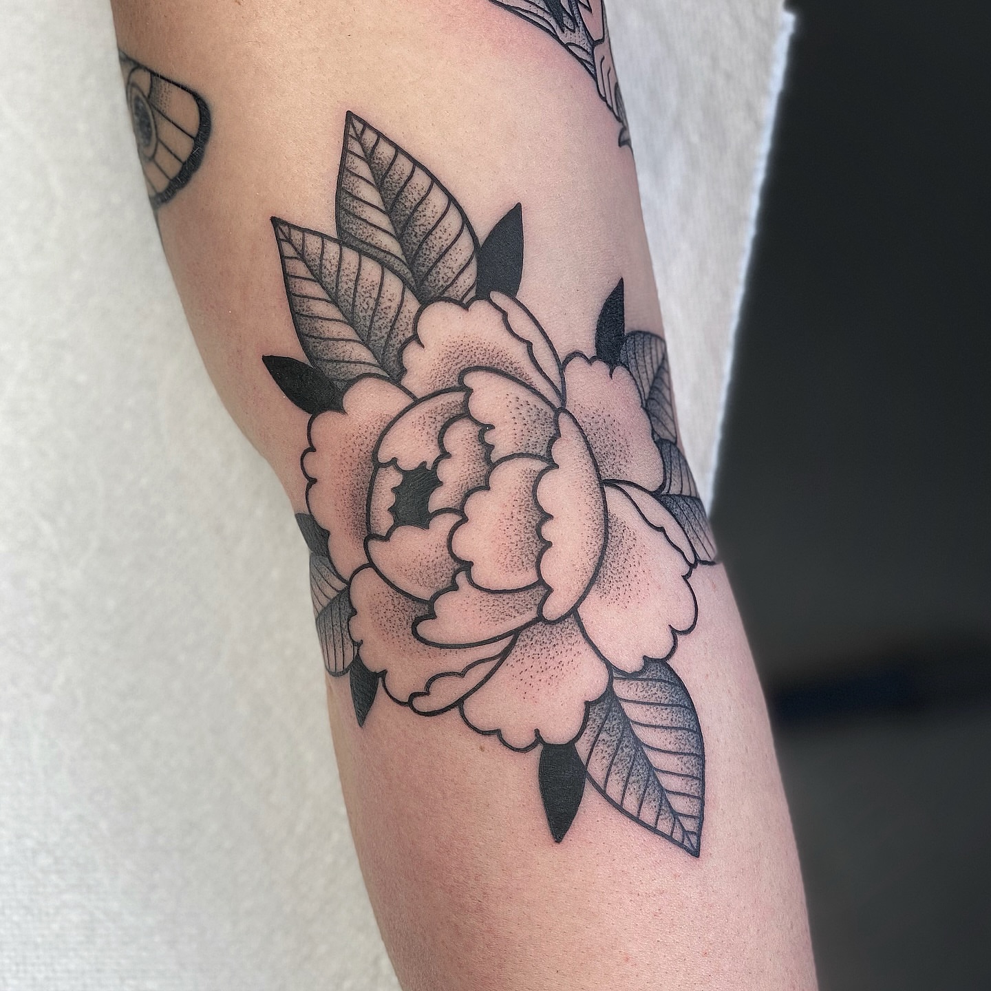 Tattoo by @clem.needlemark — dotwork
