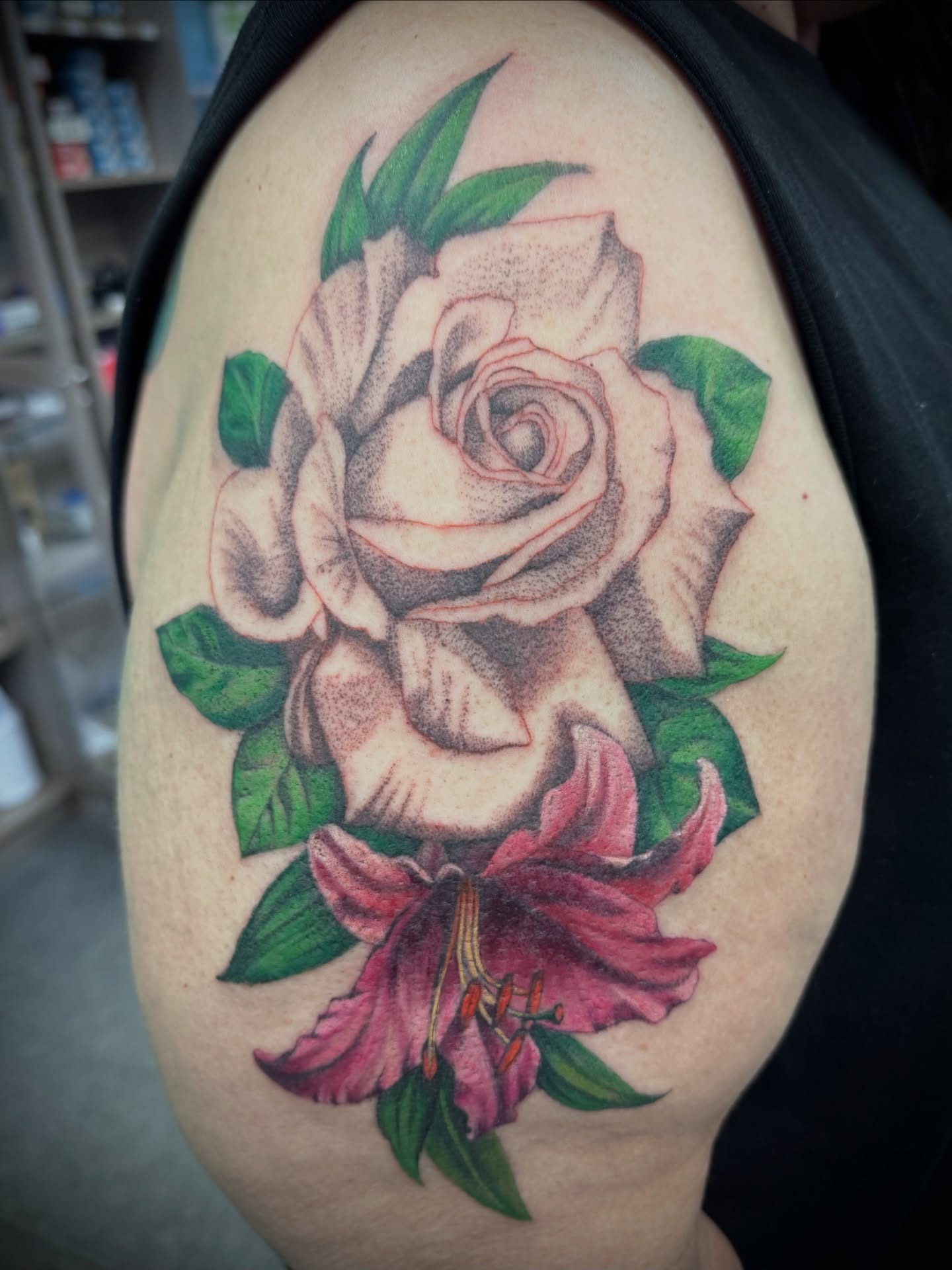 Tattoo by @rori_hughes_artistry — dotwork, realism