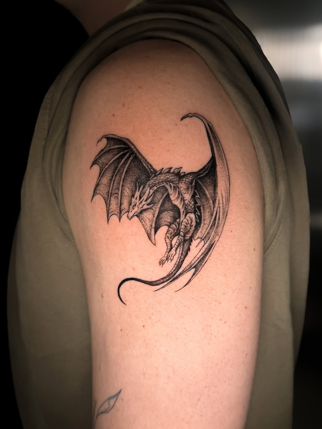 Tattoo by @tatbykam — dotwork, realism