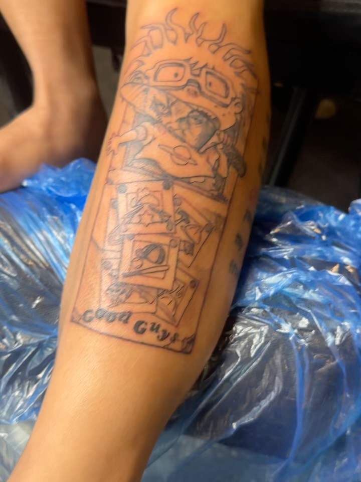 Tattoo by @bboyemo — anime