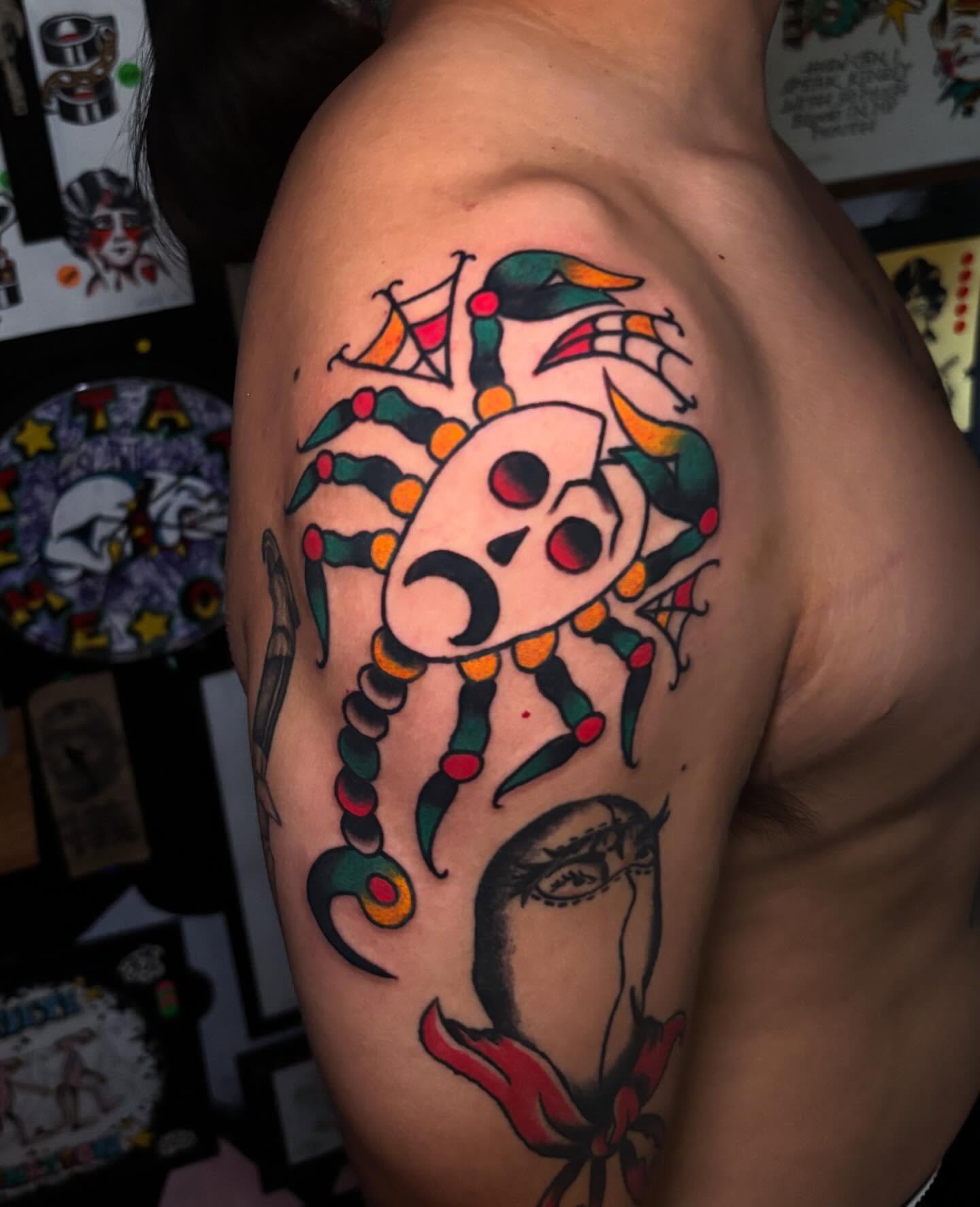 Tattoo by @stepdantattoo — american_traditional, trash_polka