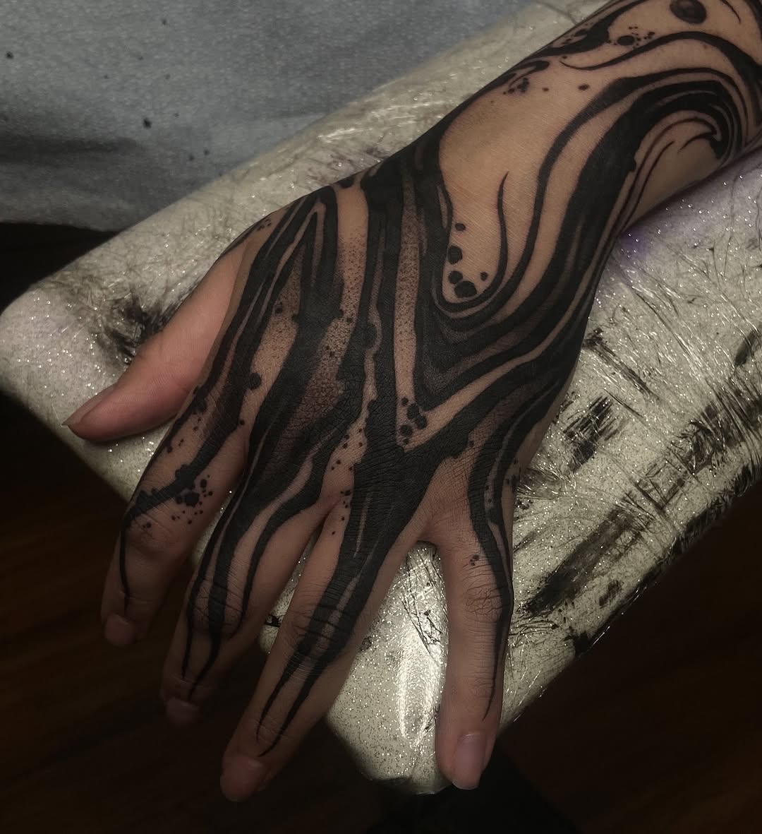 Tattoo by @baptism_black โ blackwork