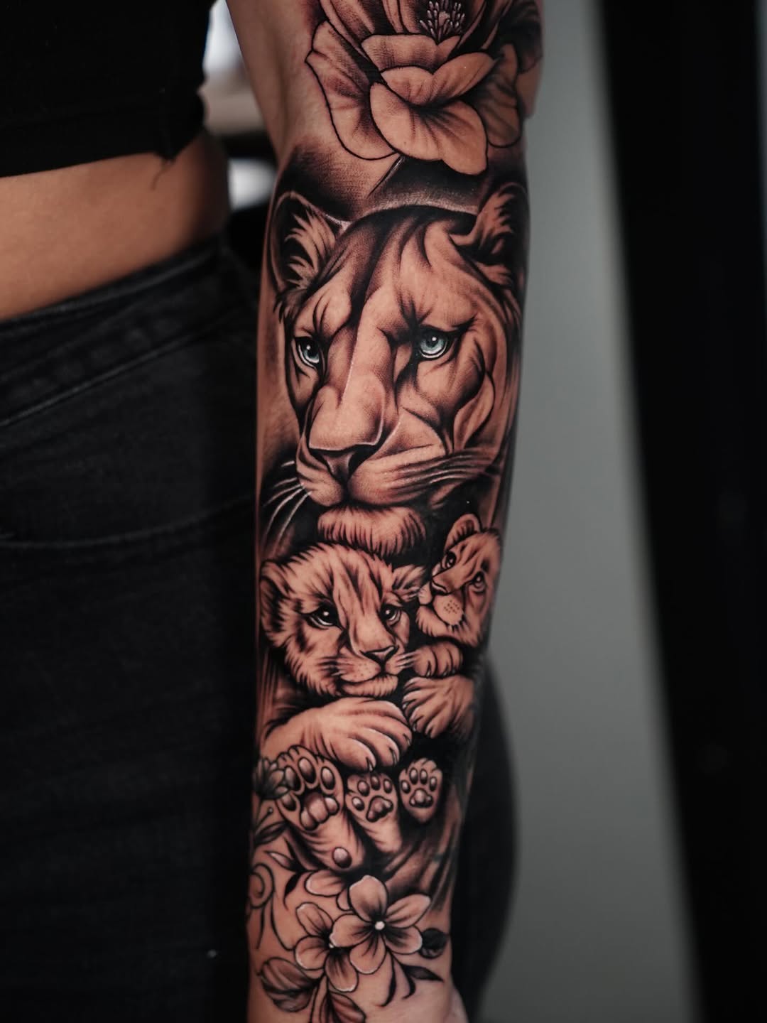 Tattoo by @gemmatattoooficiall — realism, black_and_grey
