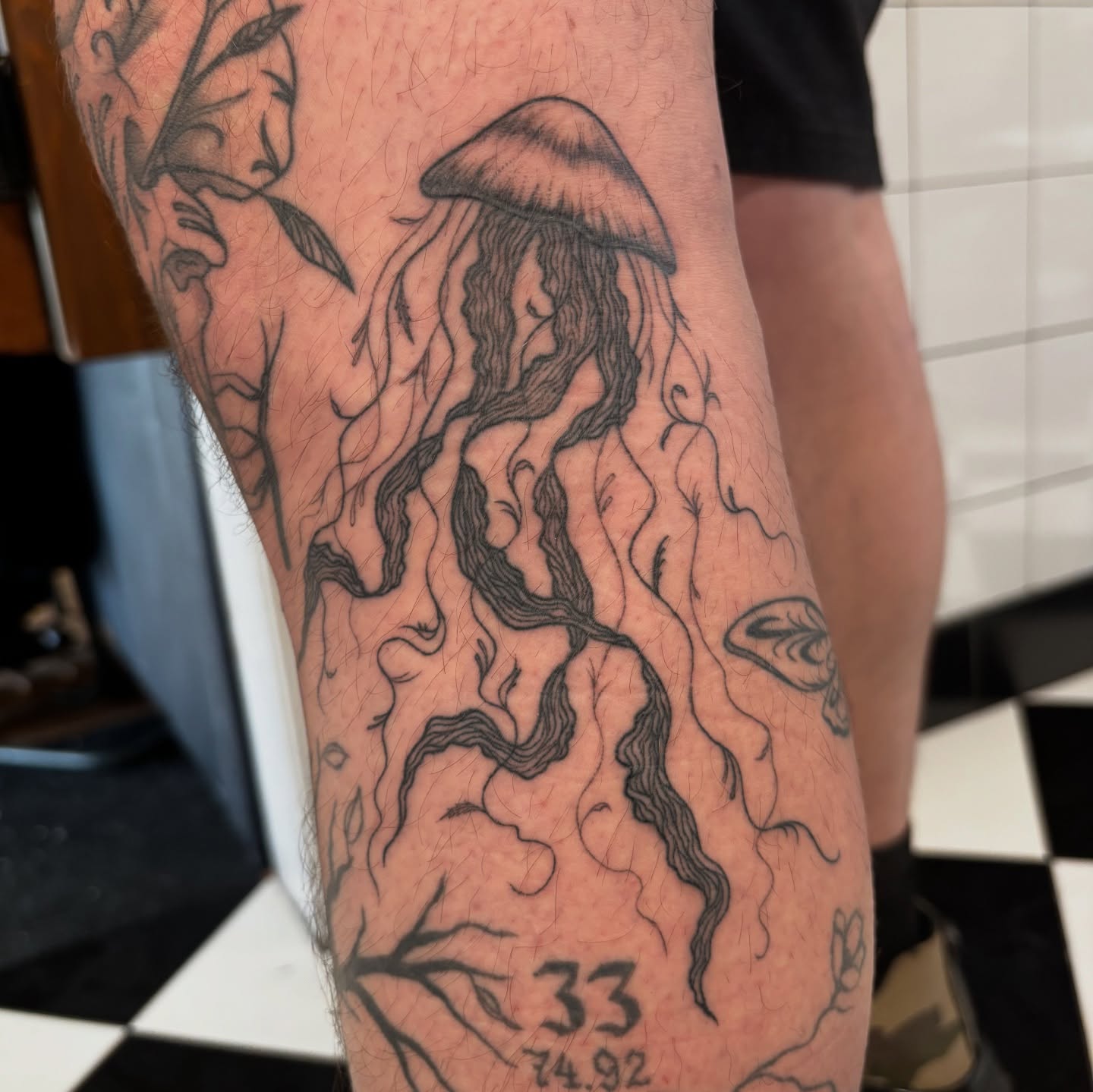 Tattoo by @daynatattoos — black_and_grey