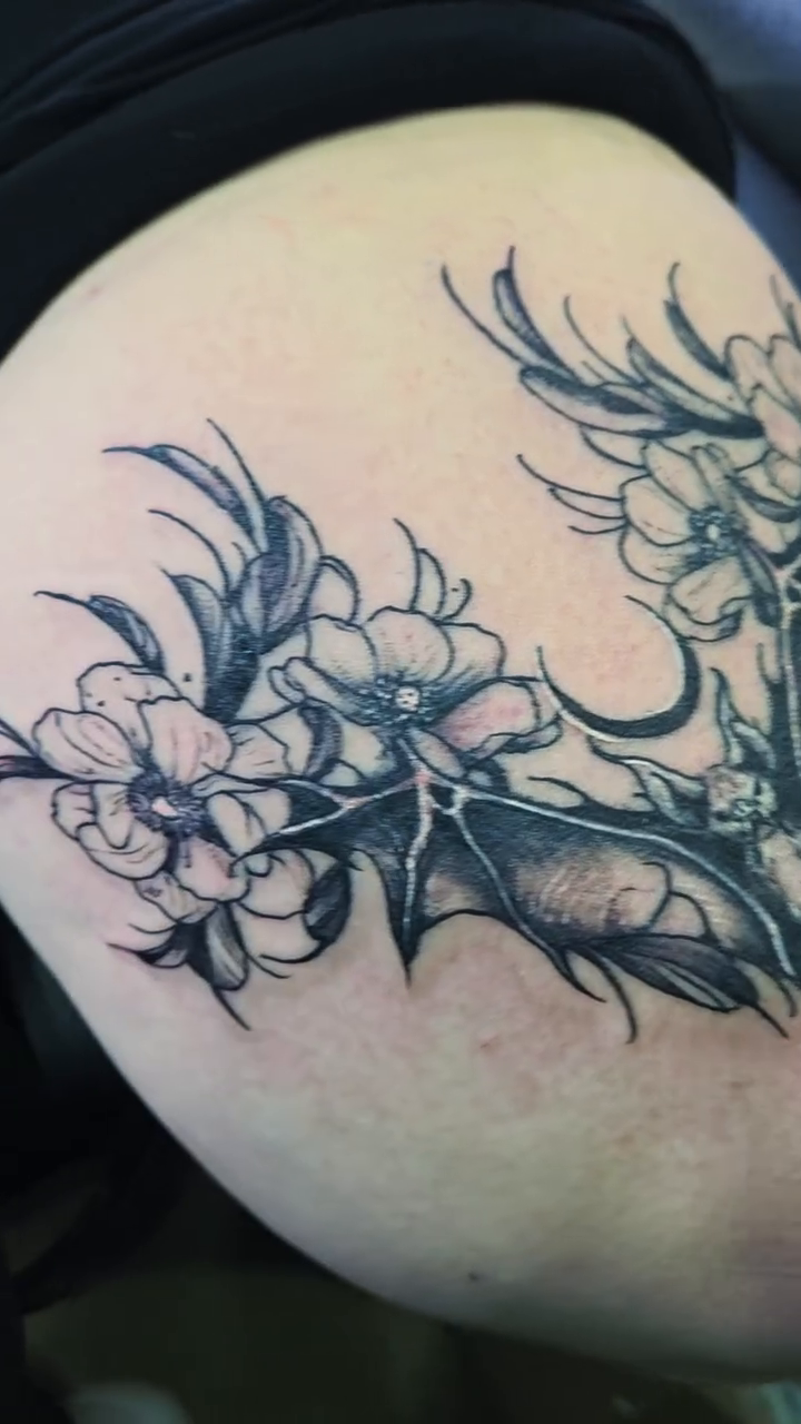 Tattoo by @sarck_hardlifestyle β dark_realism, black_and_grey