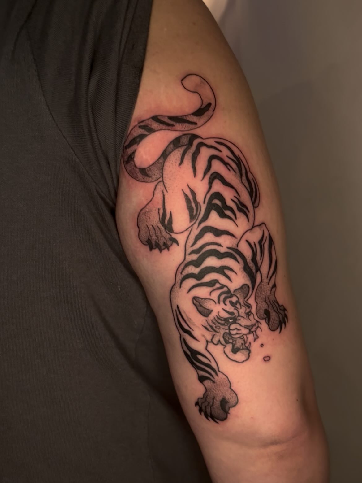 Tattoo by @pitypostcard — black_and_grey