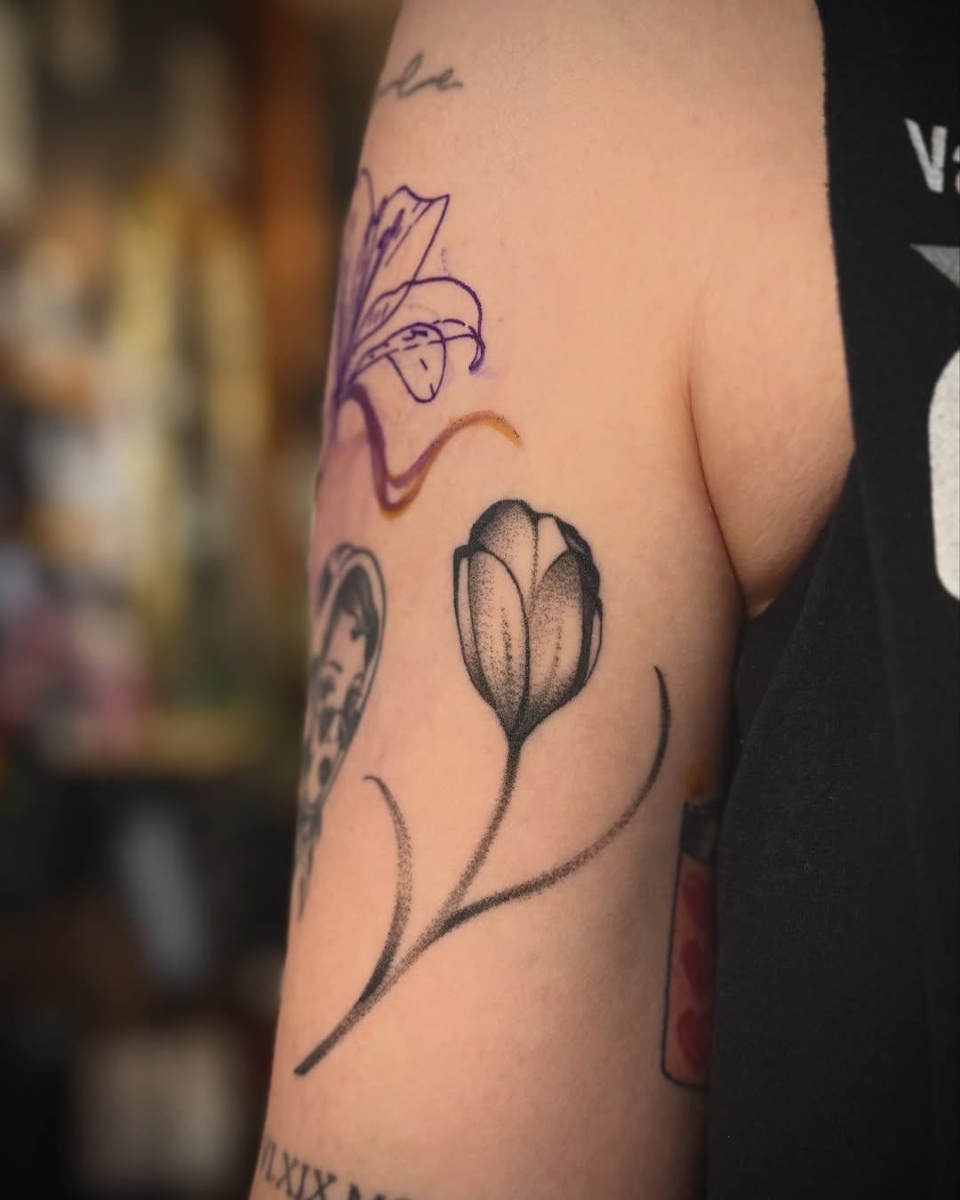 Tattoo by @slightlyorange — dotwork, fine_line
