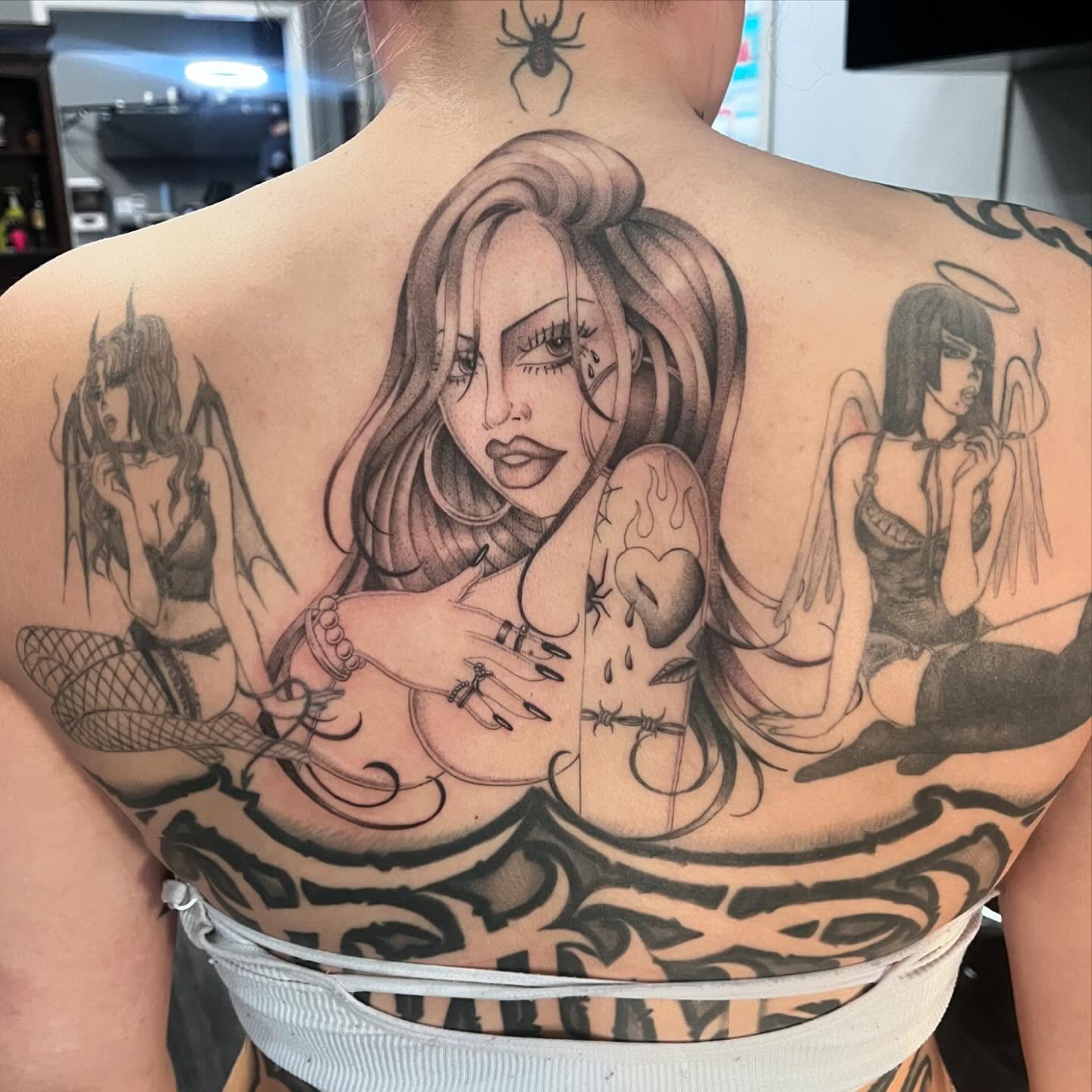Tattoo by @inkprinc3ss — black_and_grey, realism