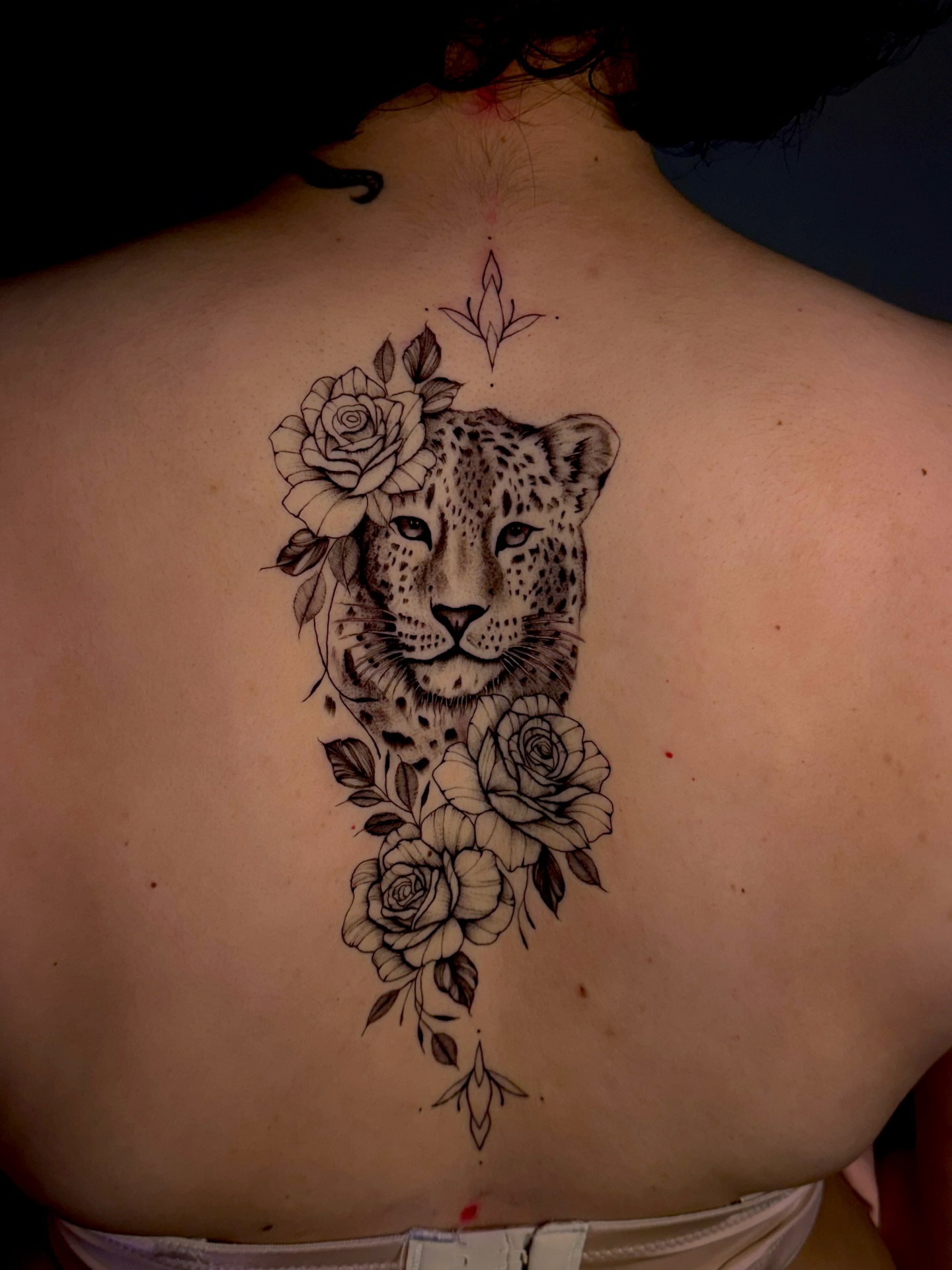 Tattoo by @fineline_lau — black_and_grey, realism