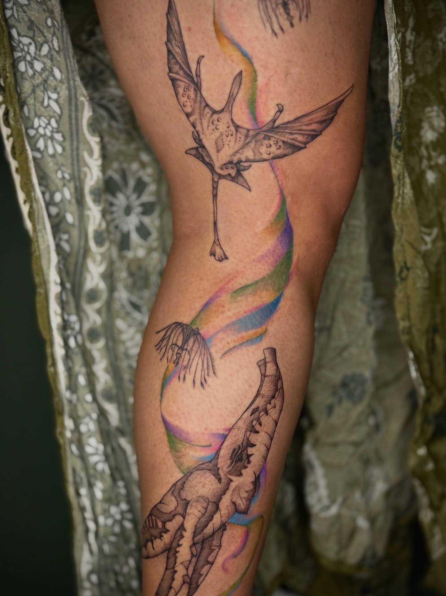 Tattoo by @new_erah_design — dotwork, realism