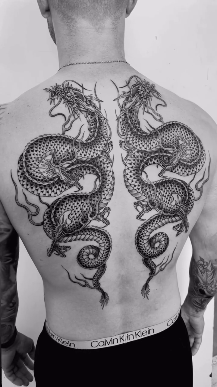 Tattoo by @bradtattoos_ — japanese_irezumi, black_and_grey