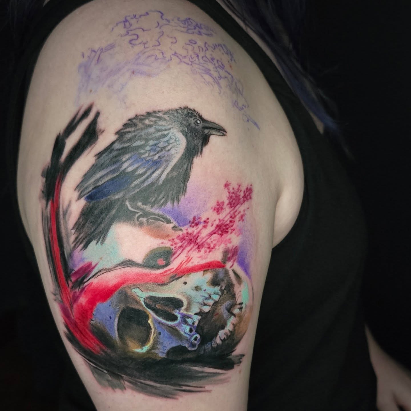 Tattoo by @mac_missa — watercolor, realism