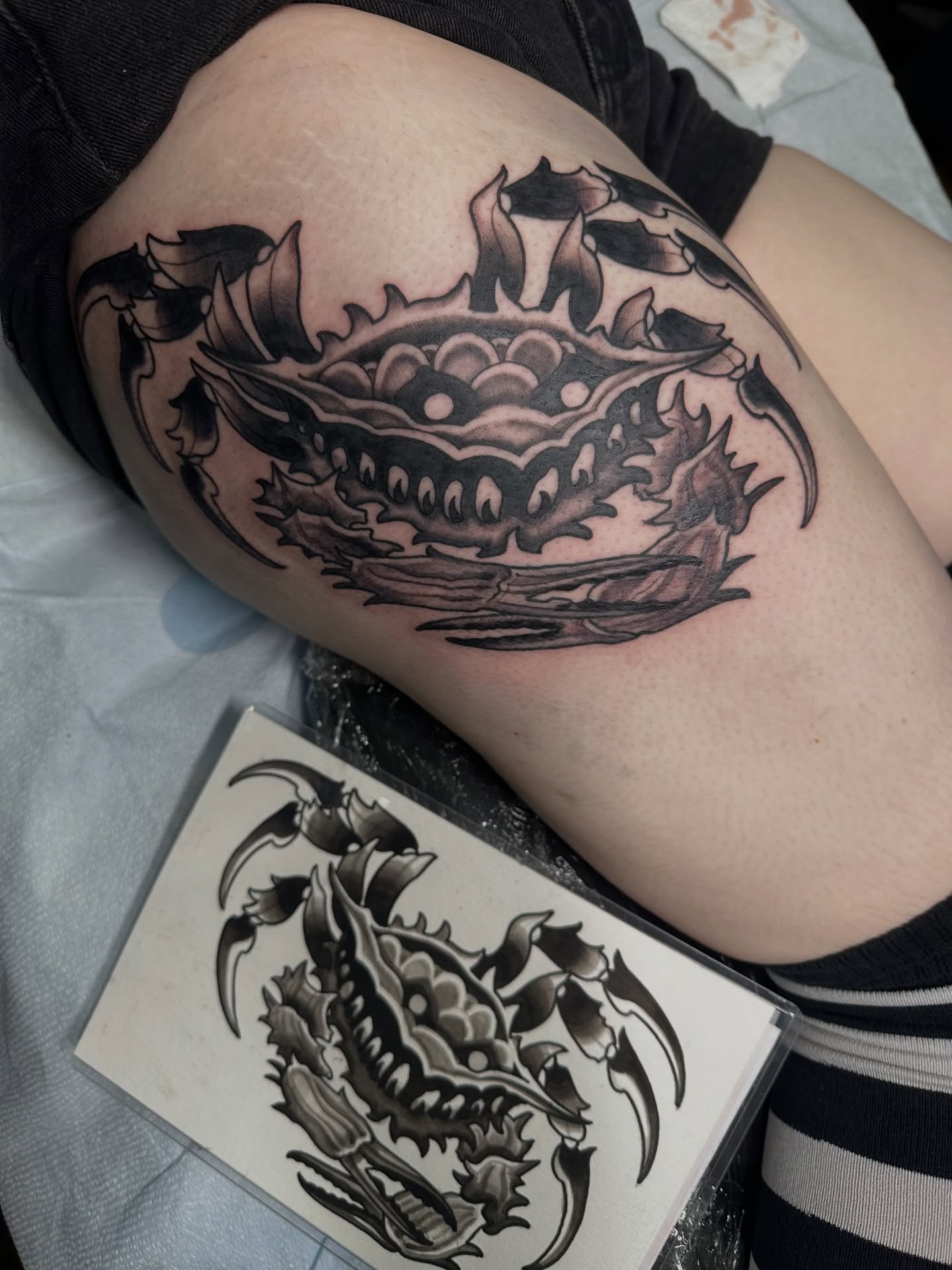 Tattoo by @jbarnett_art — black_and_grey