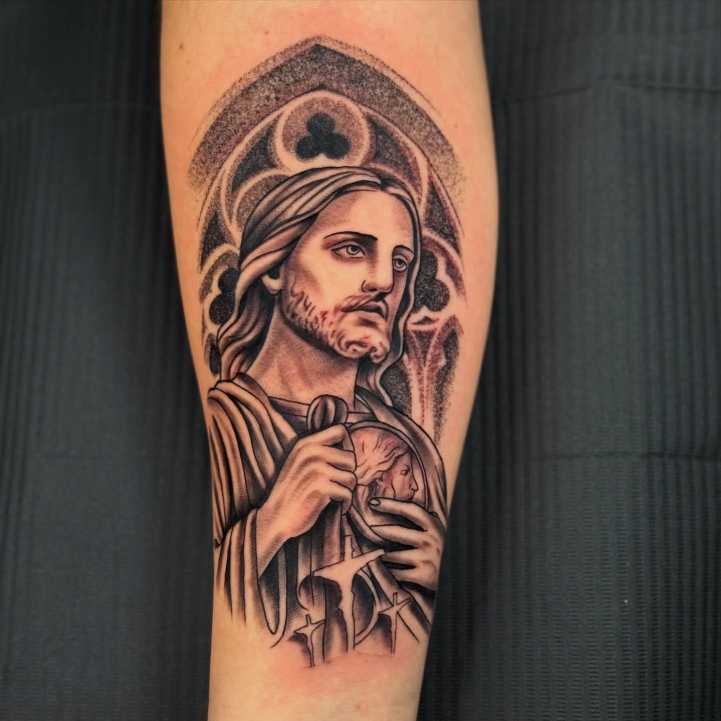 Tattoo by @artbytevin — black_and_grey, realism