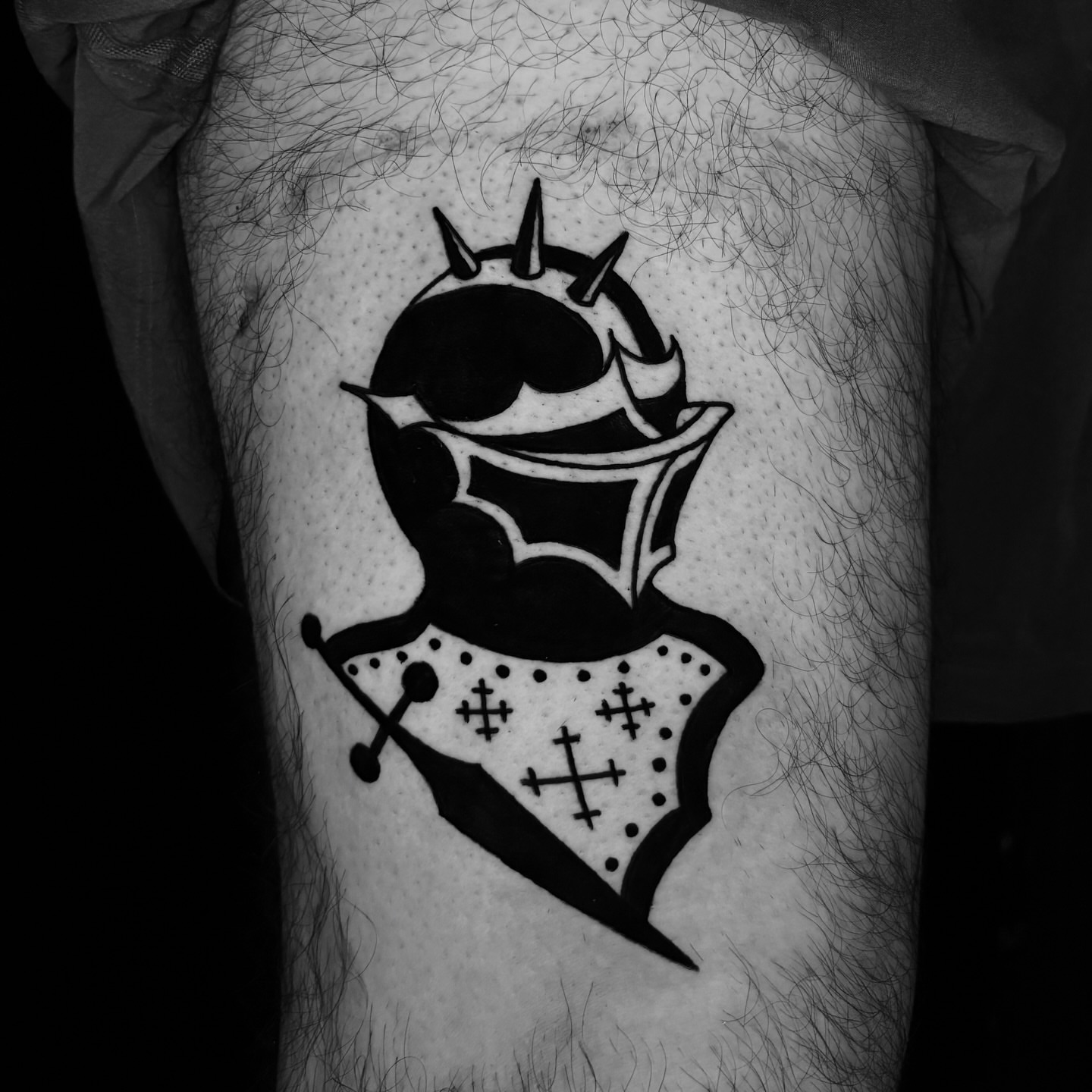 Tattoo by @call.me.crybabyy — black_and_grey