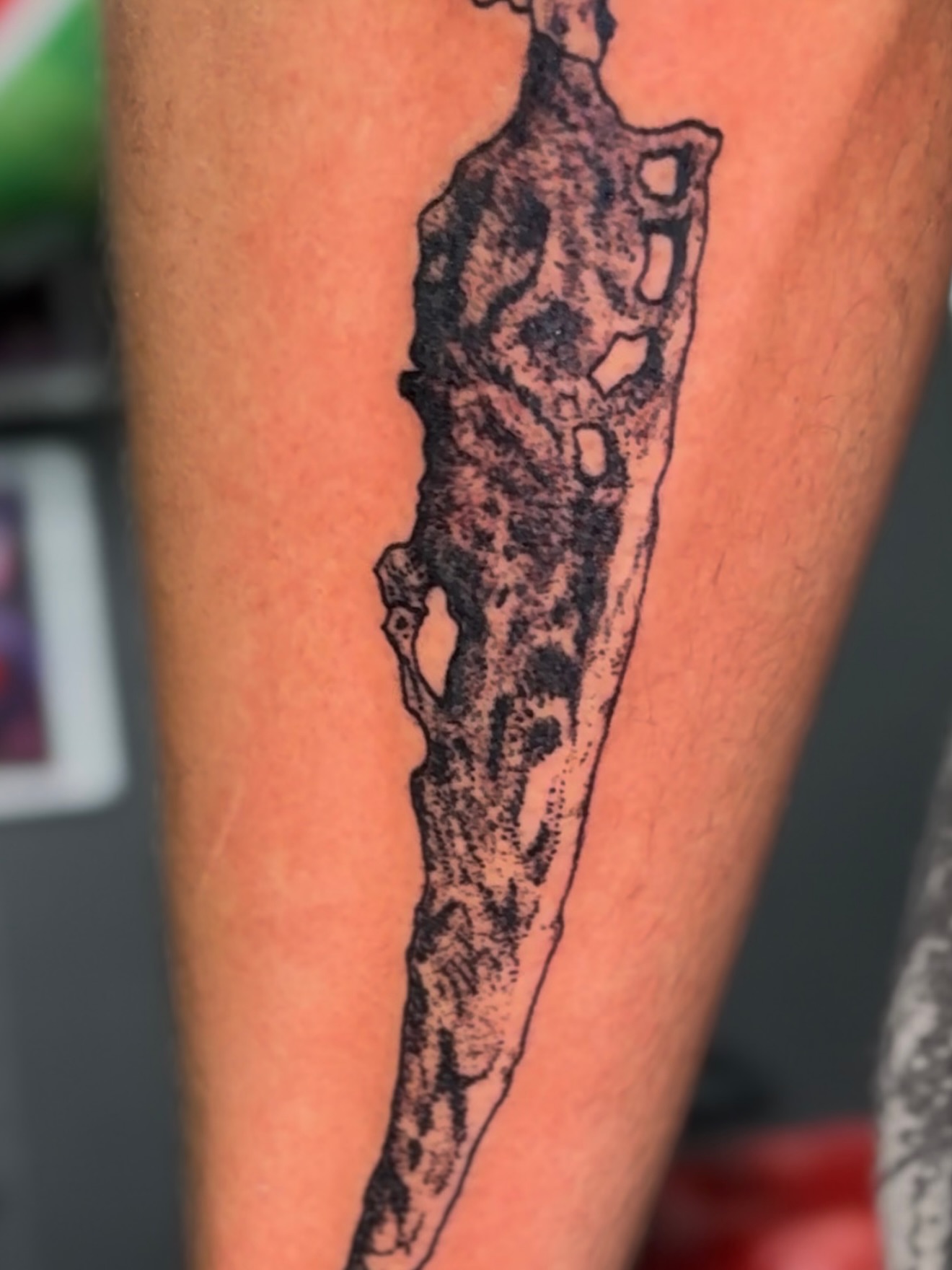 Tattoo by @erinmorbidtattoo — dotwork