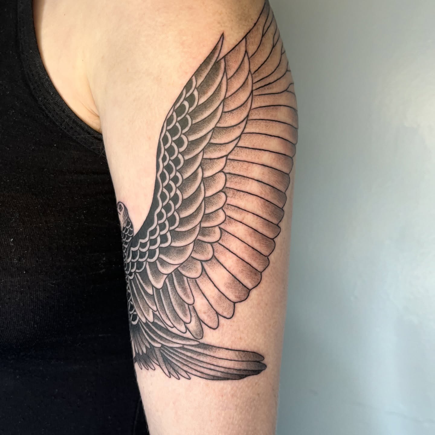Tattoo by @inkneous — black_and_grey