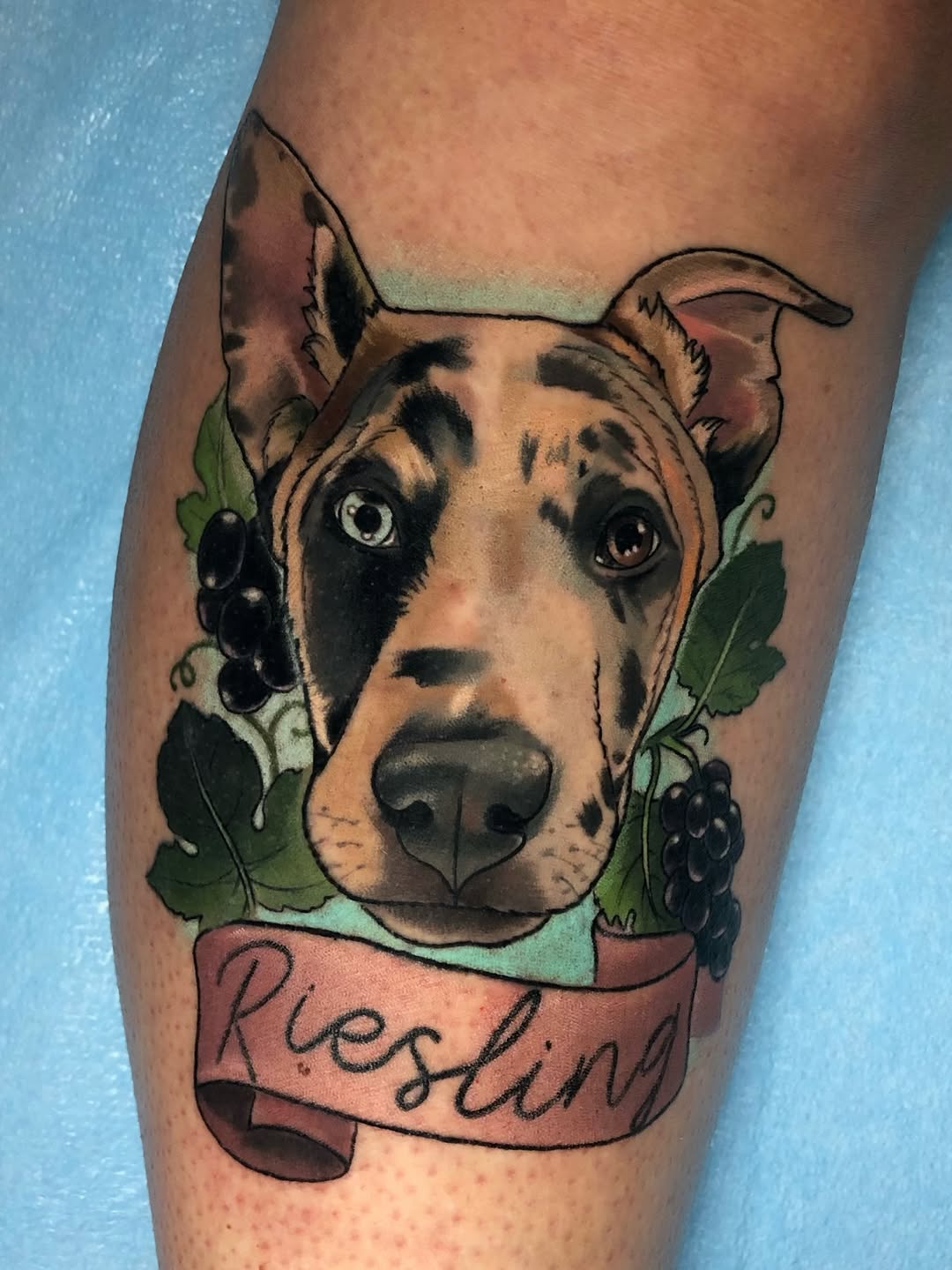 Tattoo by @emilywalkertattoo — realism, lettering_script