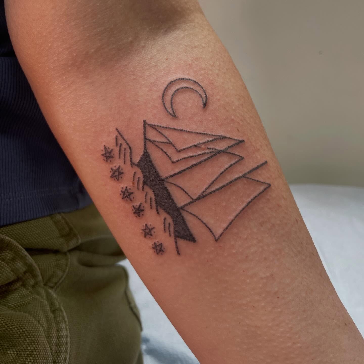 Tattoo by @roepoke — geometric