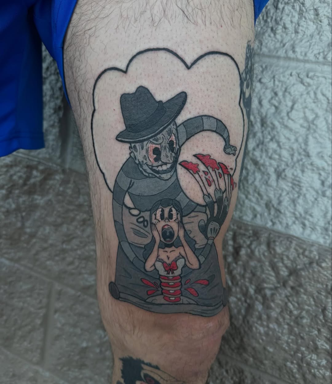 Tattoo by @mystic_moore — new_school, trash_polka
