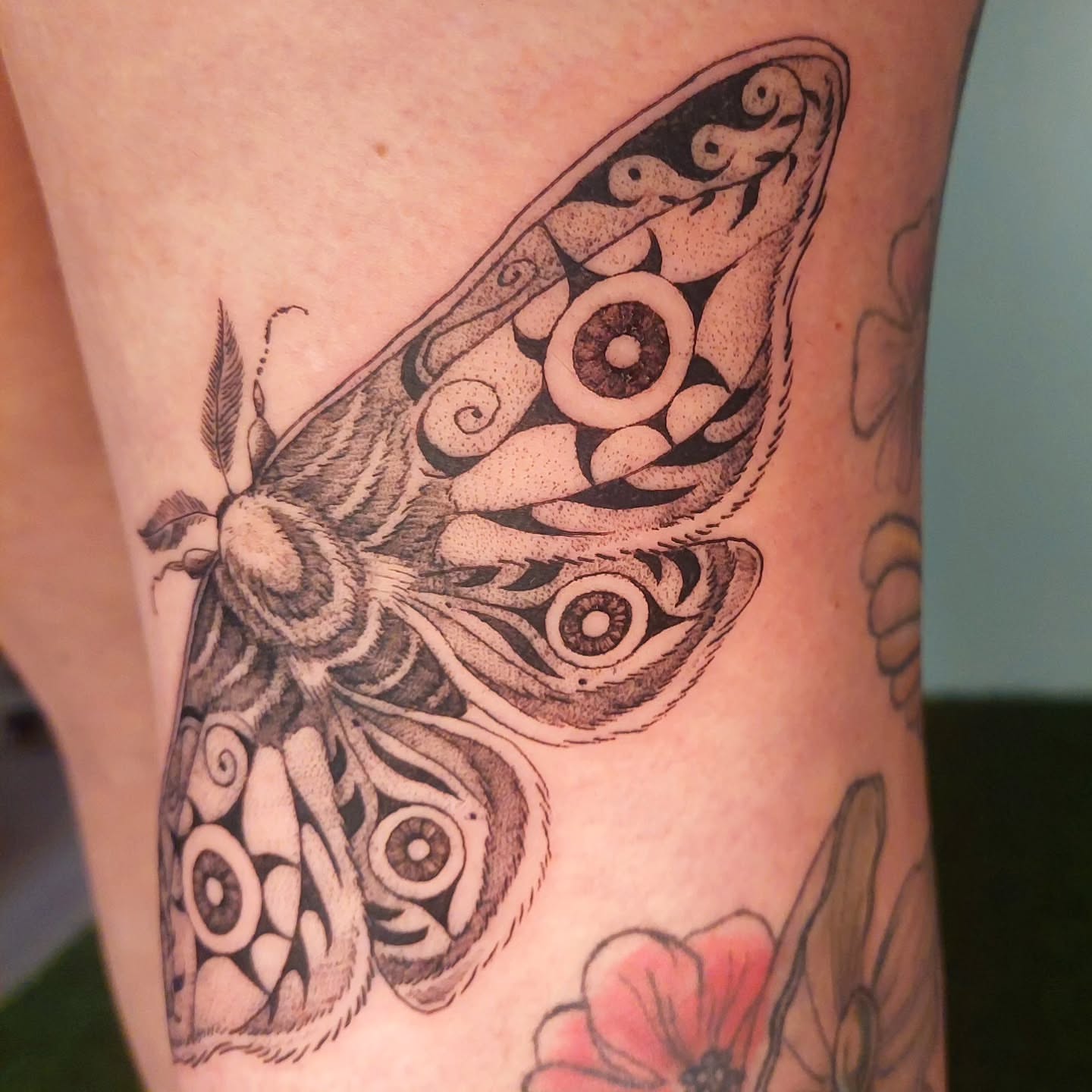 Tattoo by @lulus_tattoos_ — black_and_grey