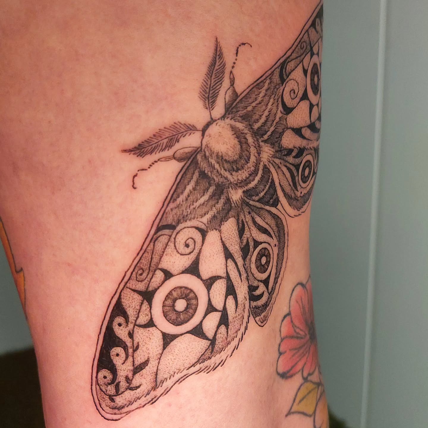 Tattoo by @lulus_tattoos_ — black_and_grey