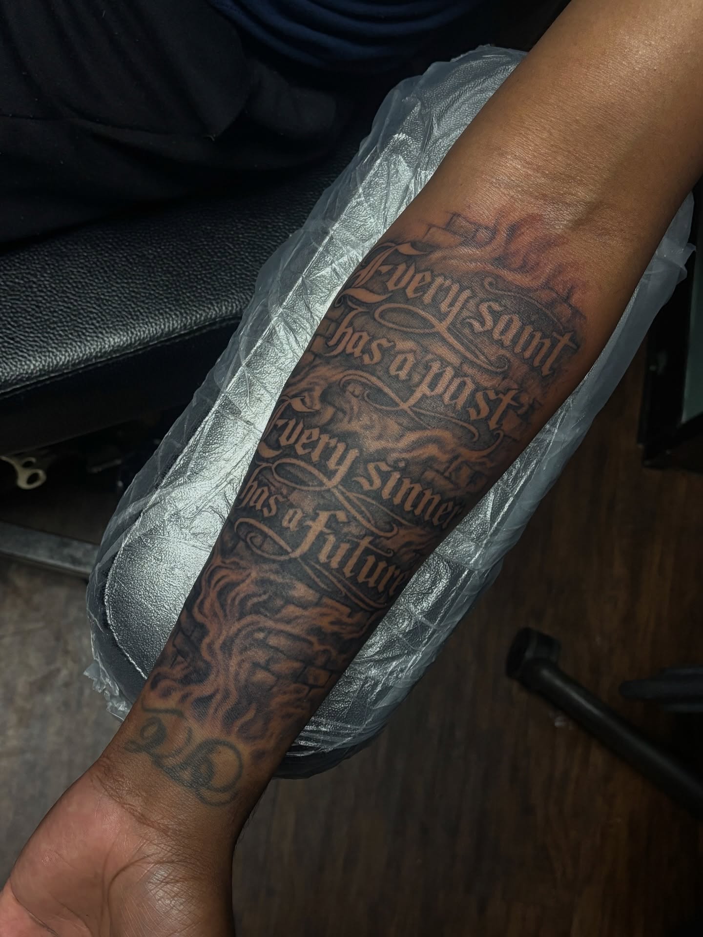 Tattoo by @trktattoos — lettering_script