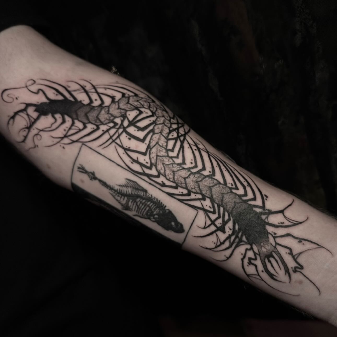 Tattoo by @quail.tattoos — black_and_grey