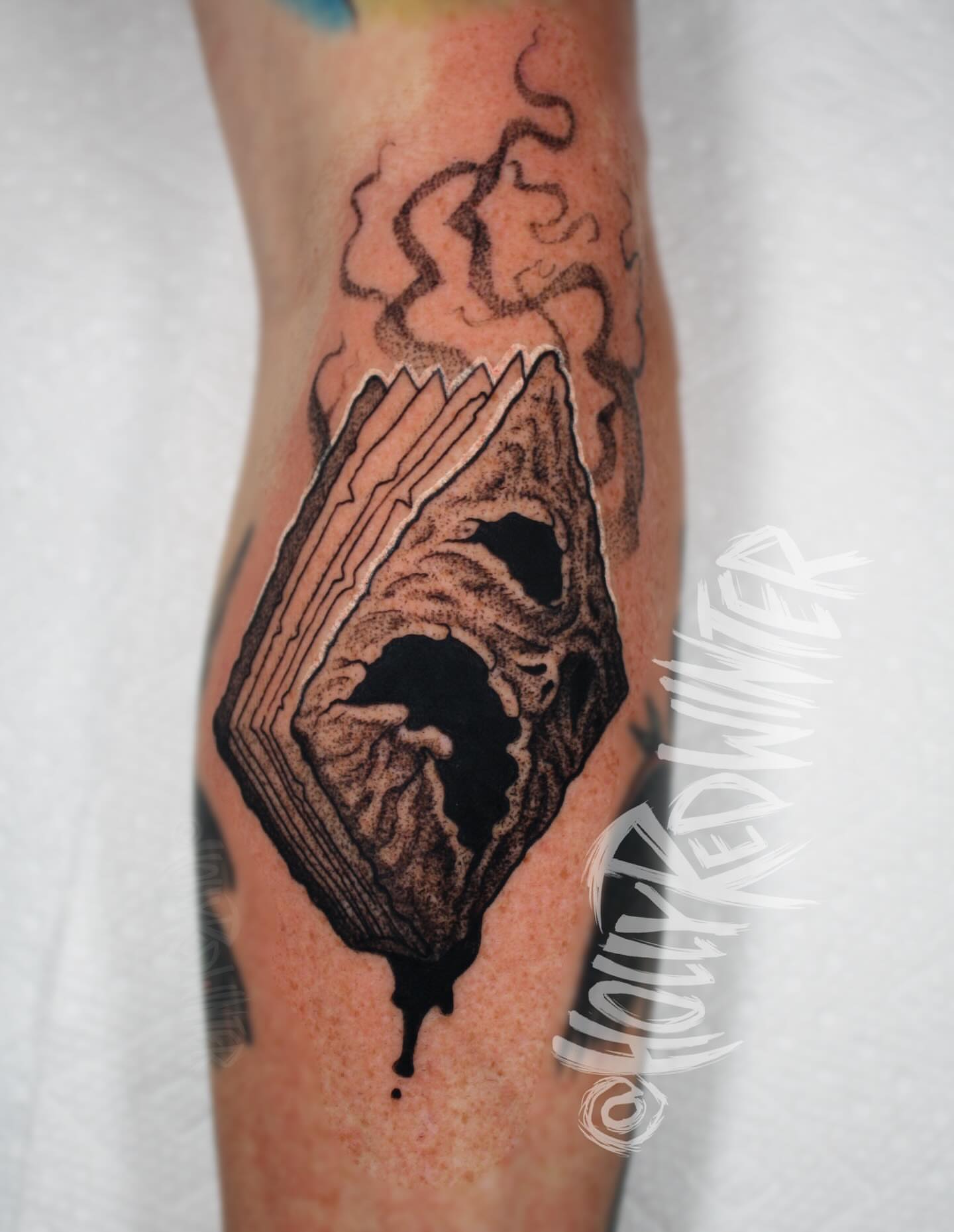 Tattoo by @hollyredwinter — dotwork, geometric