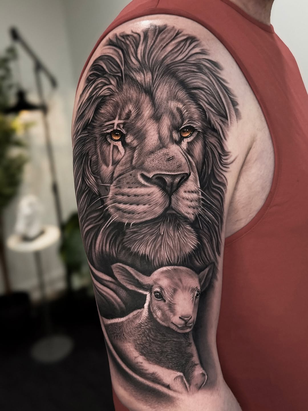 Tattoo by @rinktattoos — realism, black_and_grey