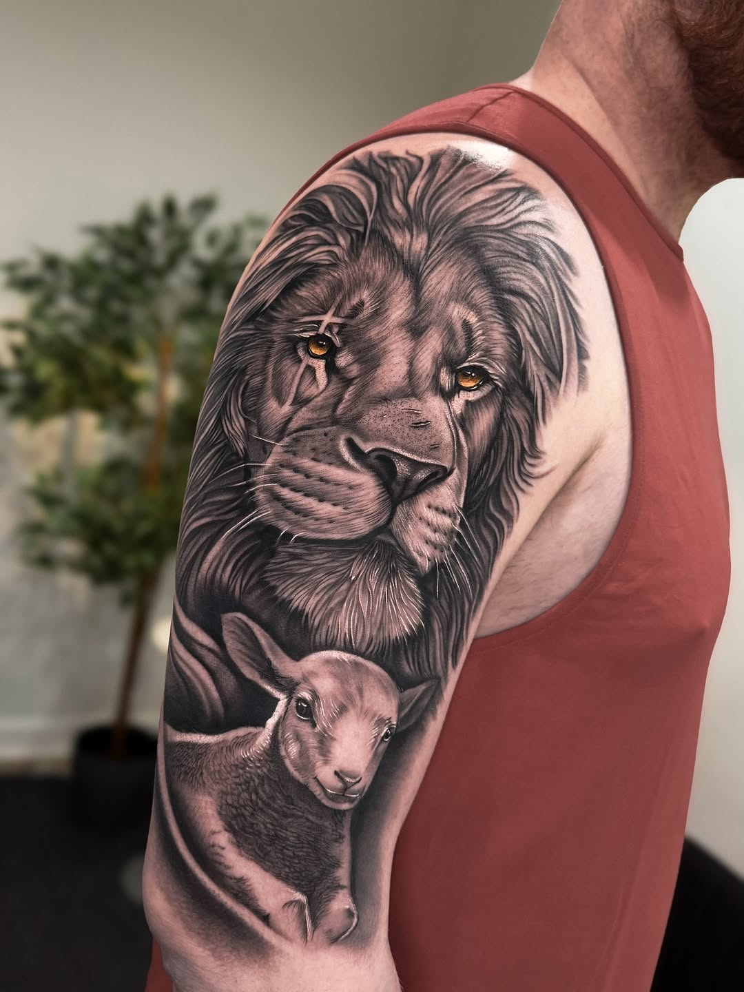 Tattoo by @rinktattoos — realism, black_and_grey