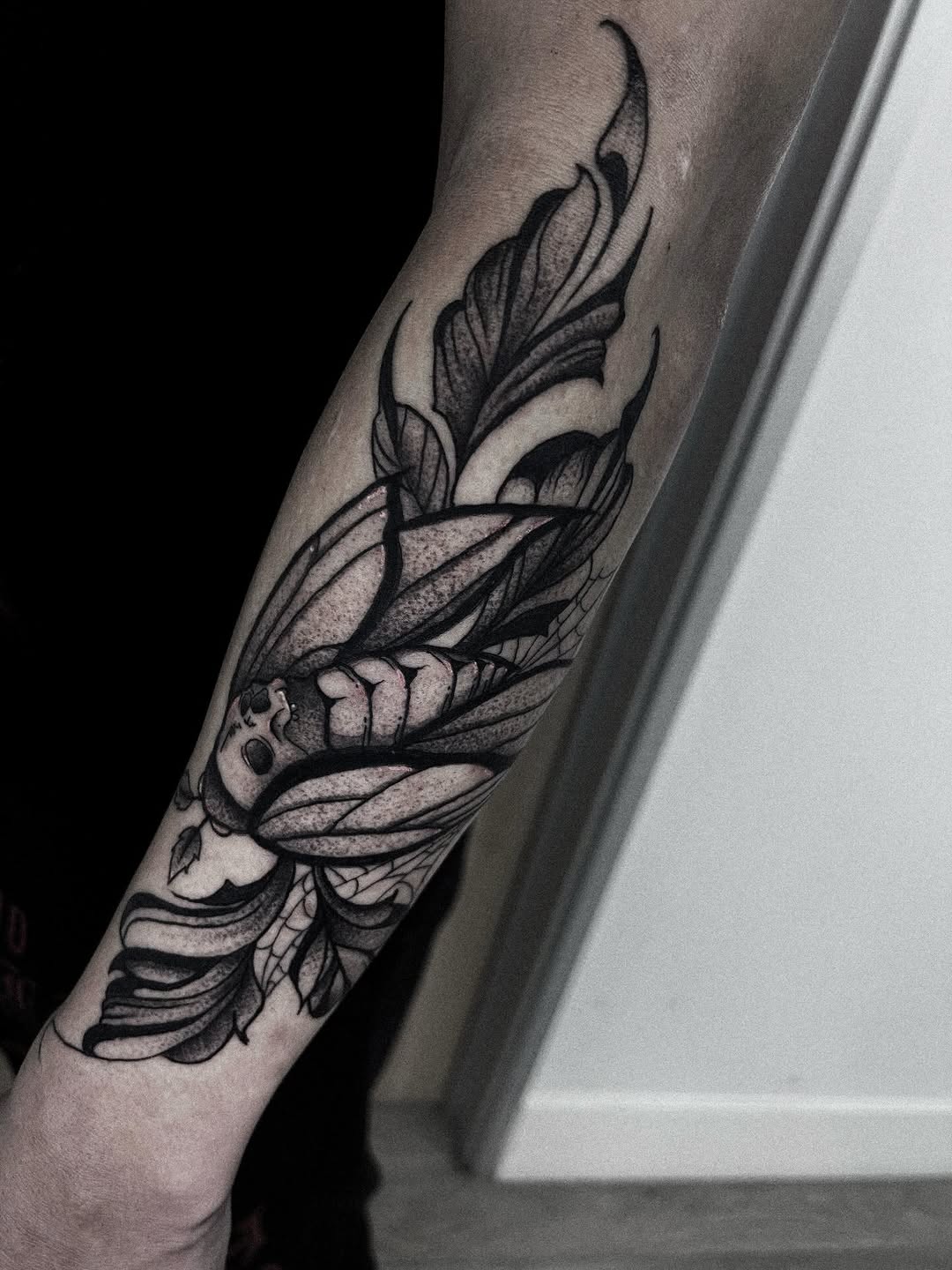 Tattoo by @ashleygreenetattoos — black_and_grey, ornamental