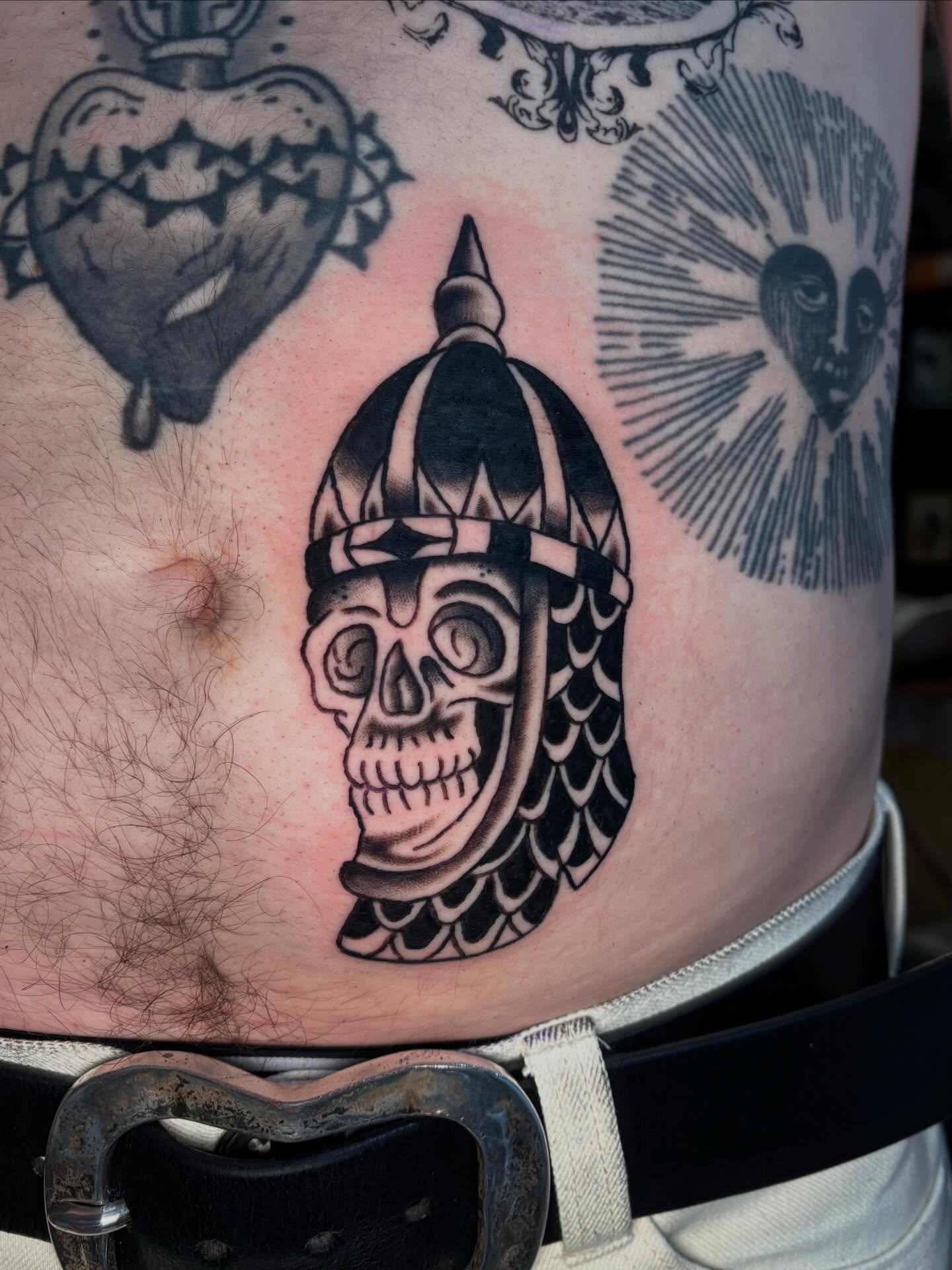 Tattoo by @spicy.curry.tattoos — american_traditional, black_and_grey