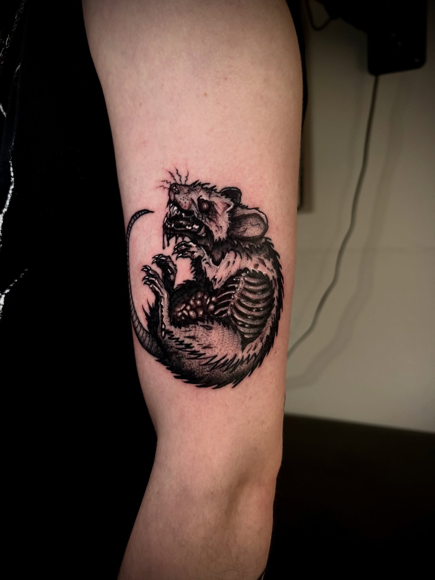 Tattoo by @blvckheart_ink — black_and_grey, realism