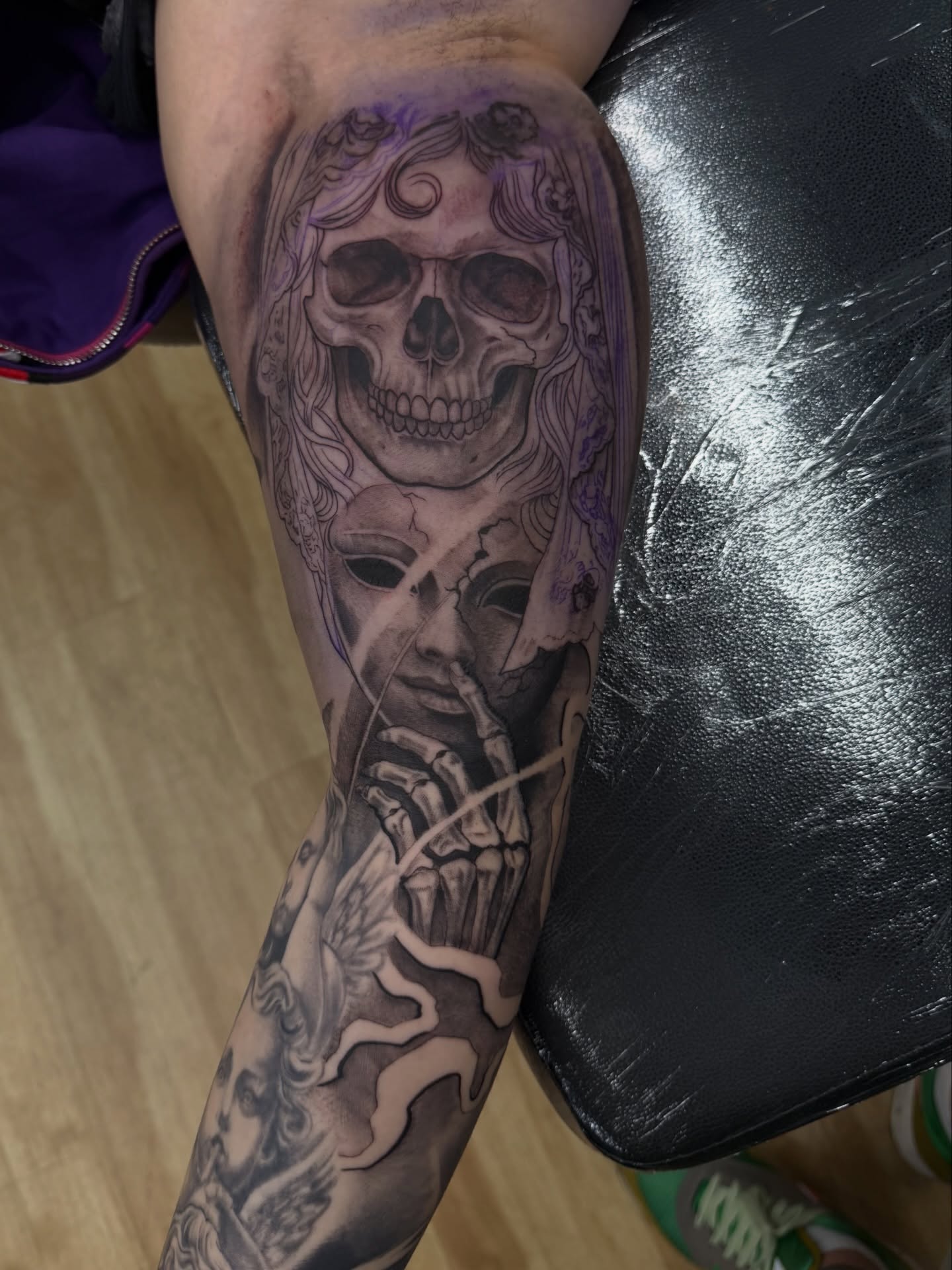 Tattoo by @lmgtattoos — realism, black_and_grey