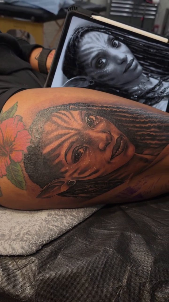 Tattoo by @bonefaceink — realism, anime