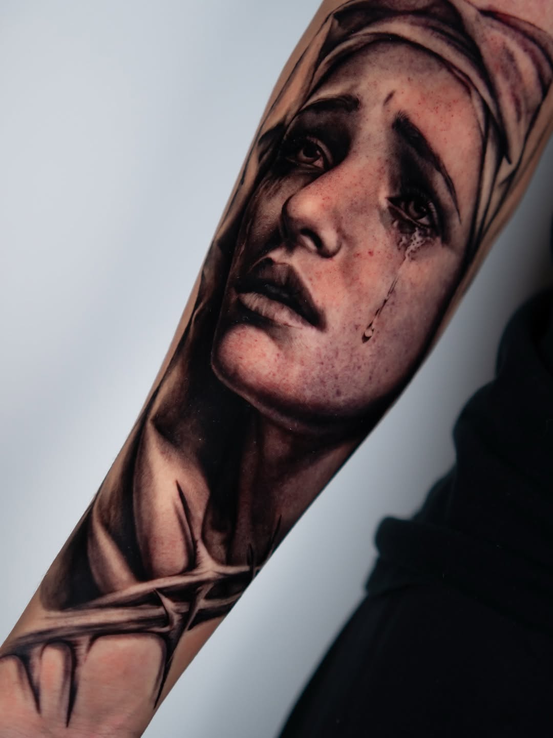 Tattoo by @dosantosink — realism, black_and_grey