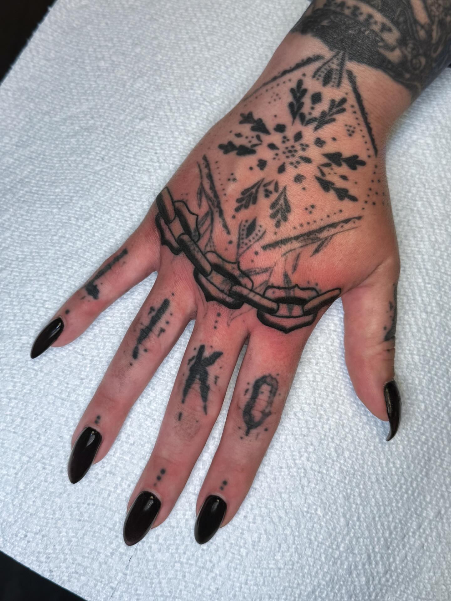 Tattoo by @caitlinjanicek β dotwork, geometric