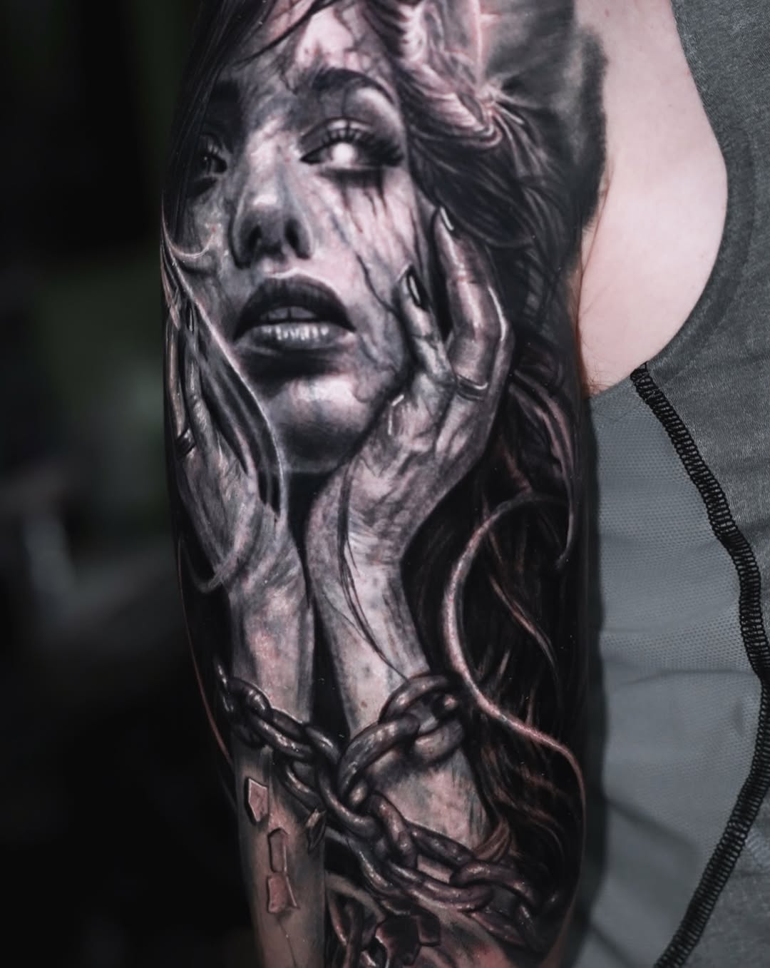 Tattoo by @xxtattoochrisxx — realism, dark_realism
