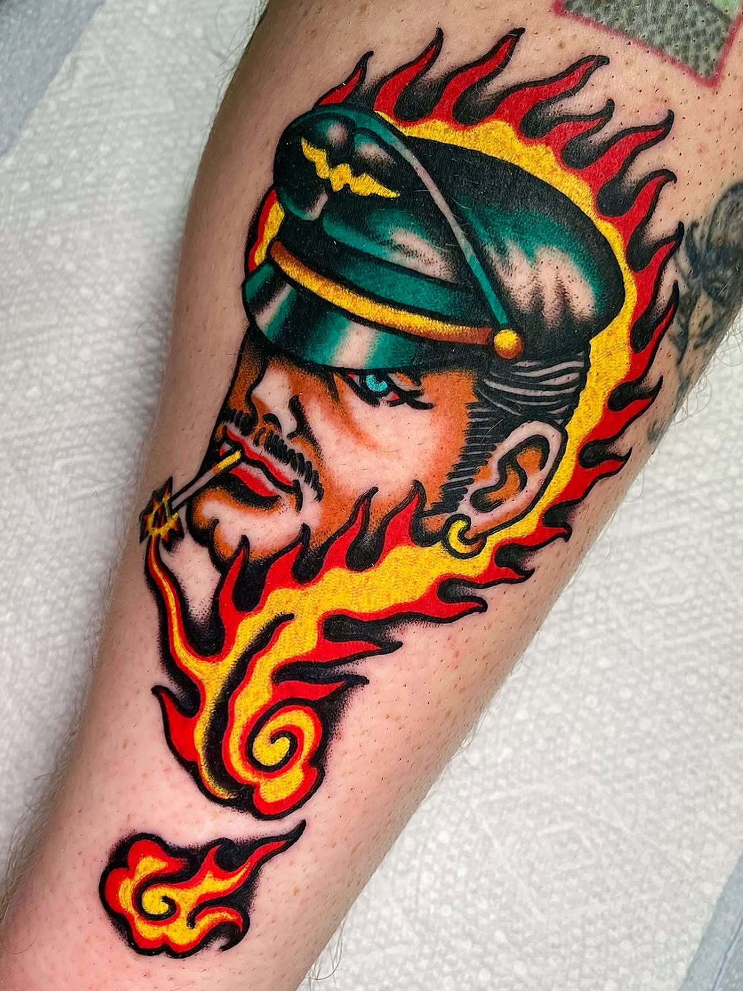 Tattoo by @jonnybearhands — american_traditional, neo_traditional