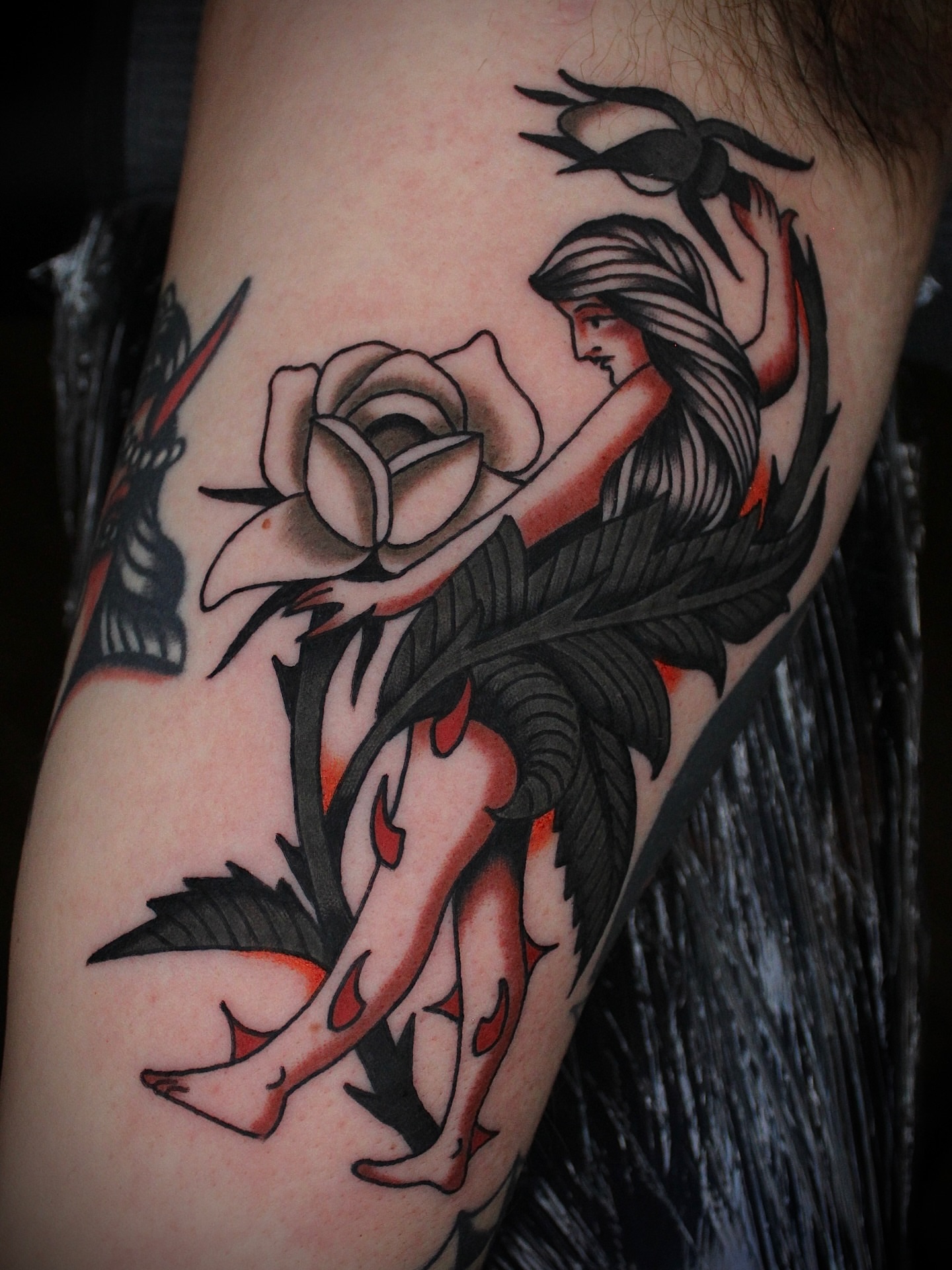 Tattoo by @dustinstemen โ american_traditional, black_and_grey