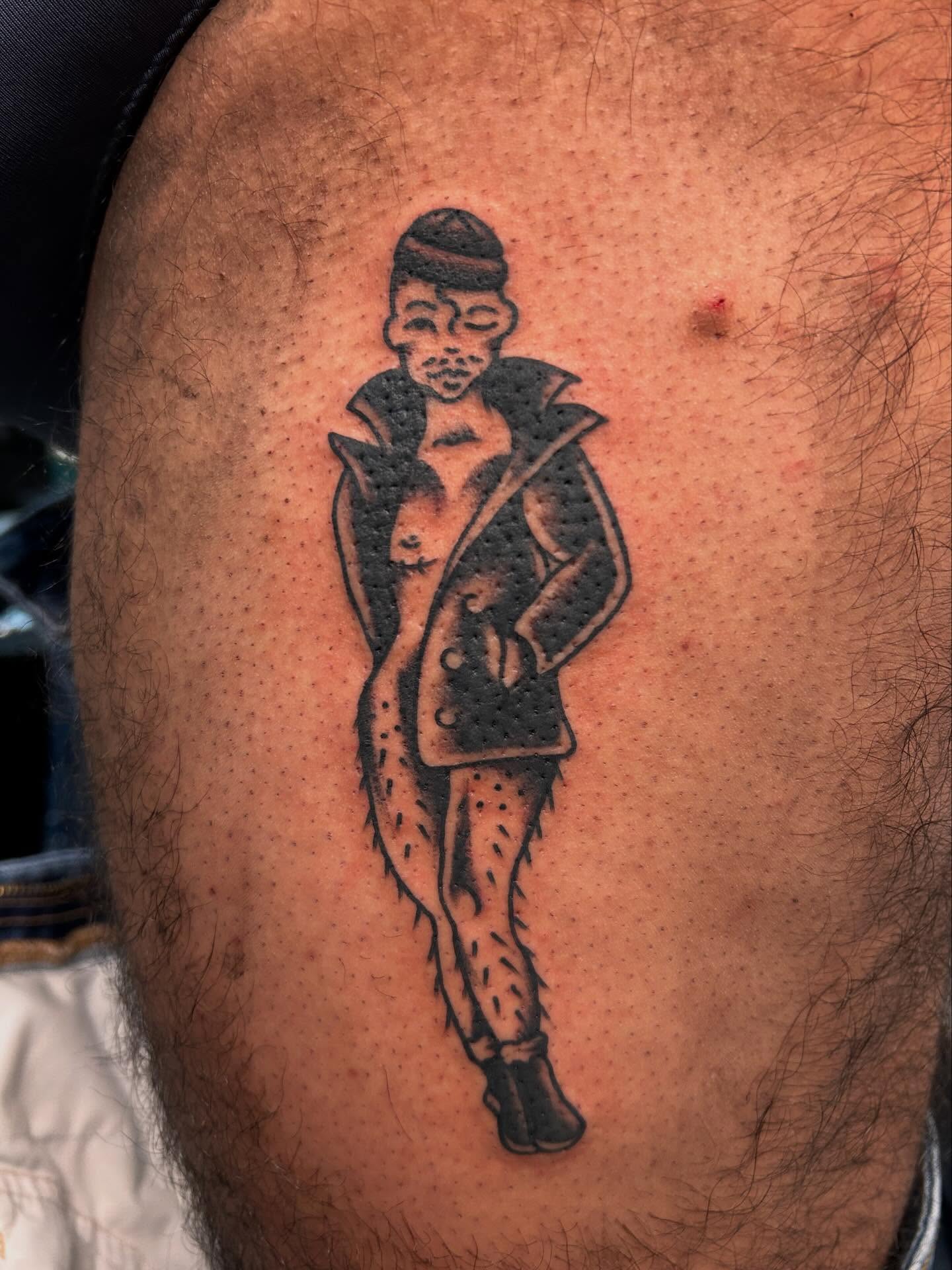 Tattoo by @sun.pokes_ — black_and_grey
