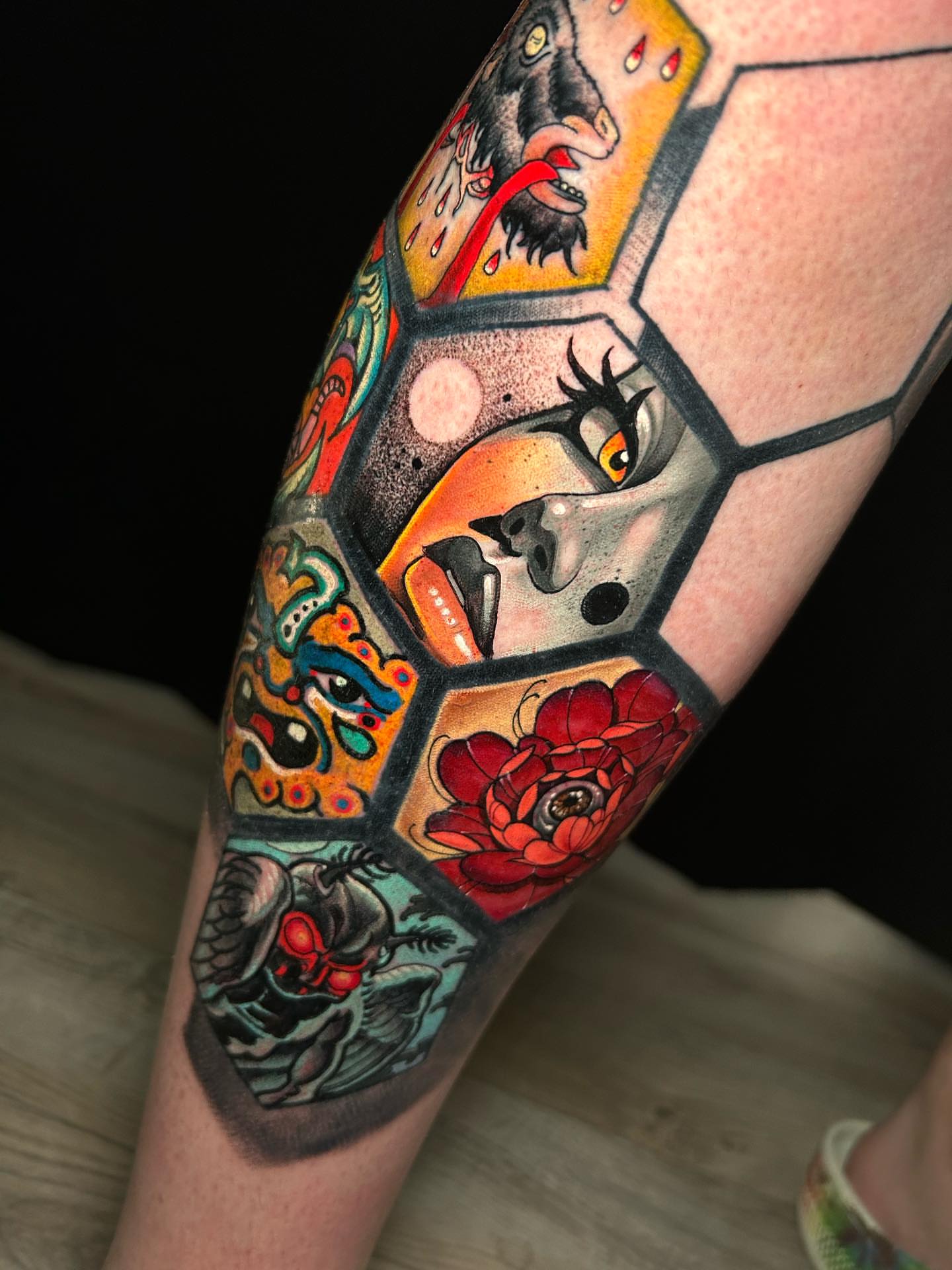 Tattoo by @teamrockettattoo — geometric