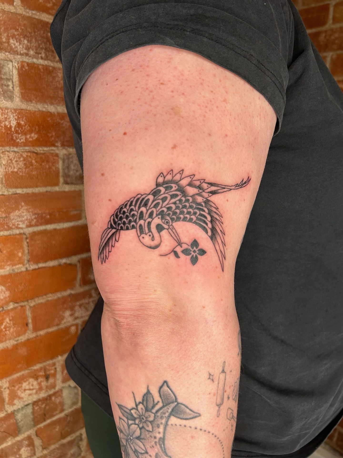 Tattoo by @sumtimesipaint — black_and_grey