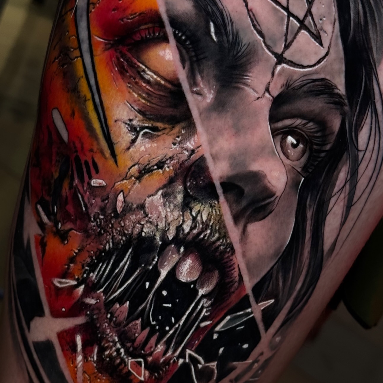Tattoo by @molinatattoo — dark_realism