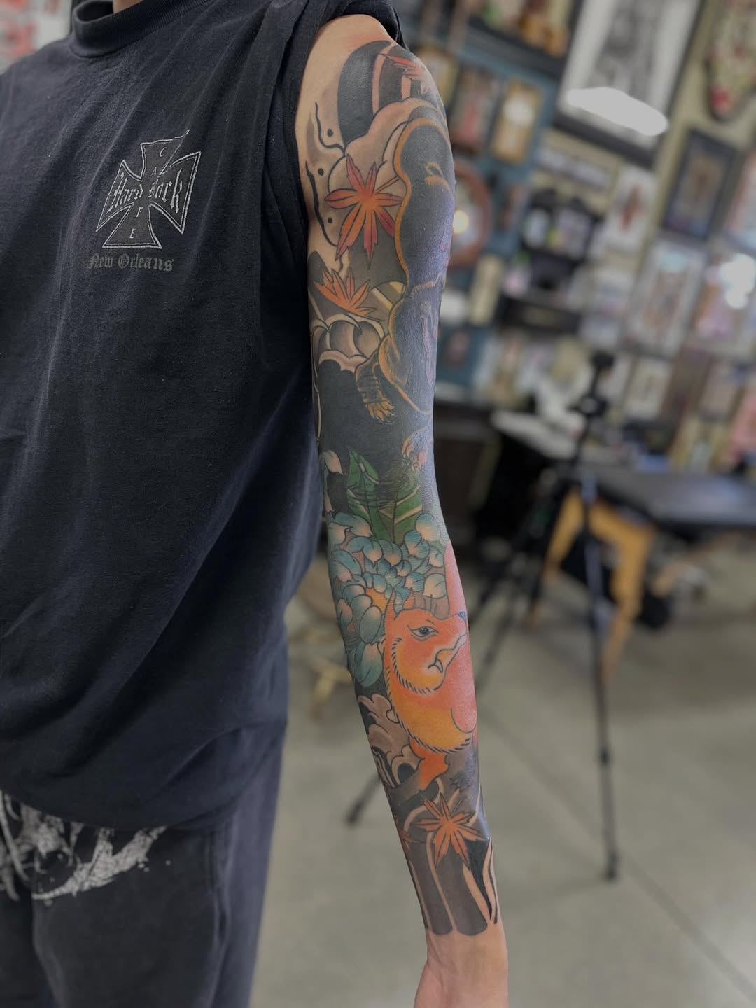 Tattoo by @shawn_tattoo — japanese_irezumi, black_and_grey