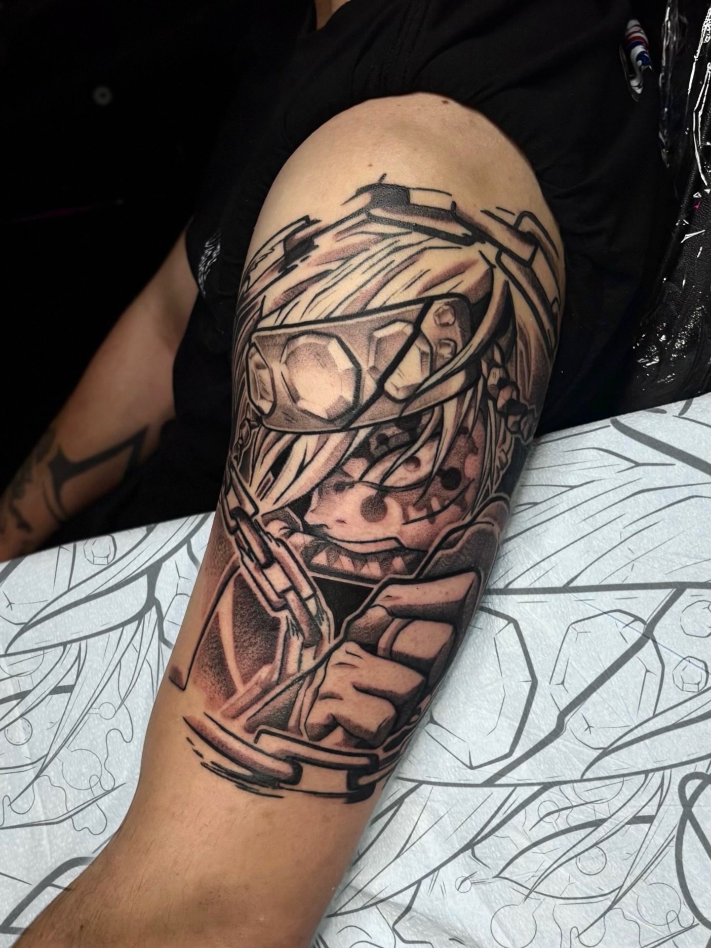 Tattoo by @owlliemoontattoo — anime, realism