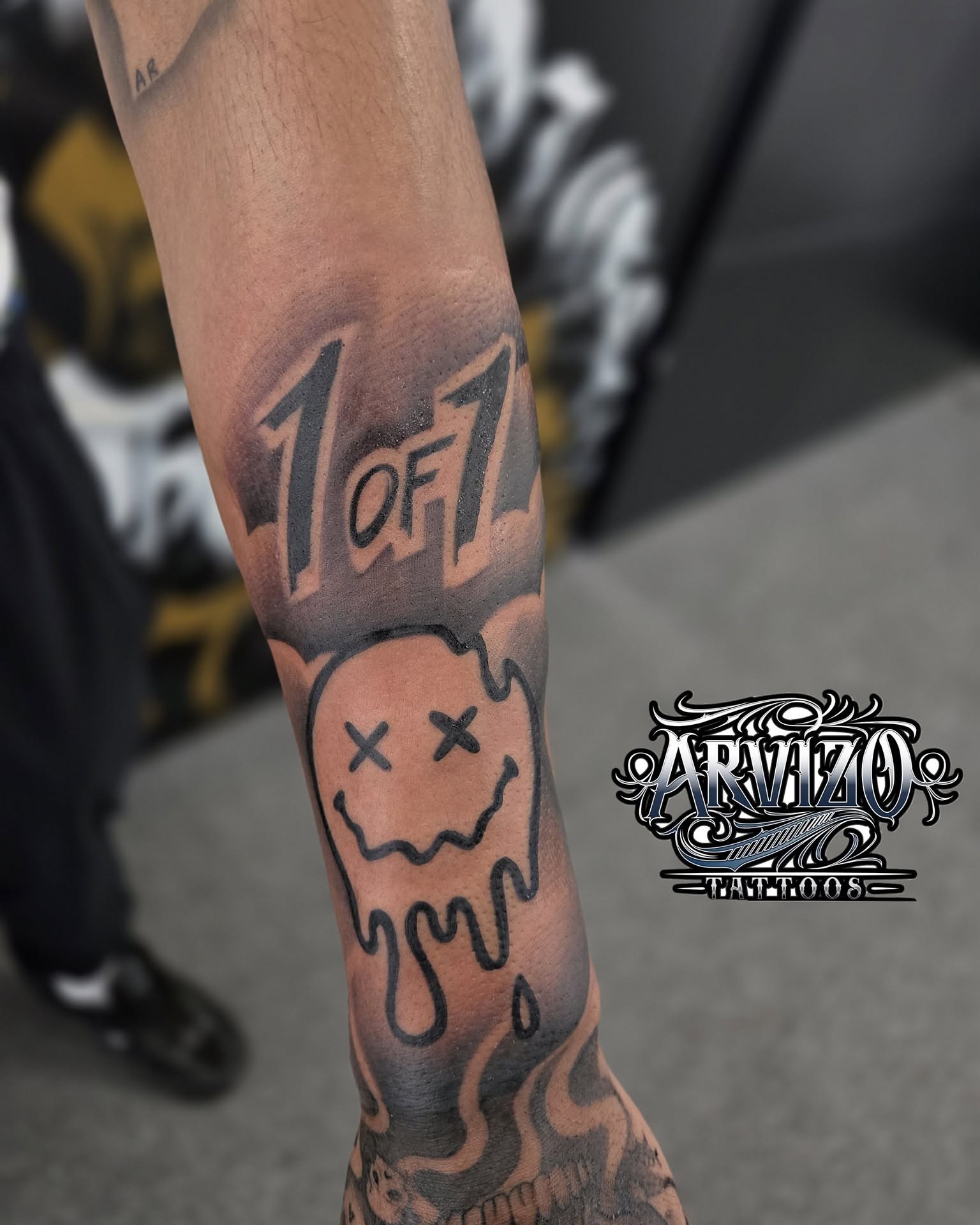 Tattoo by @arvizo_tattoos — black_and_grey